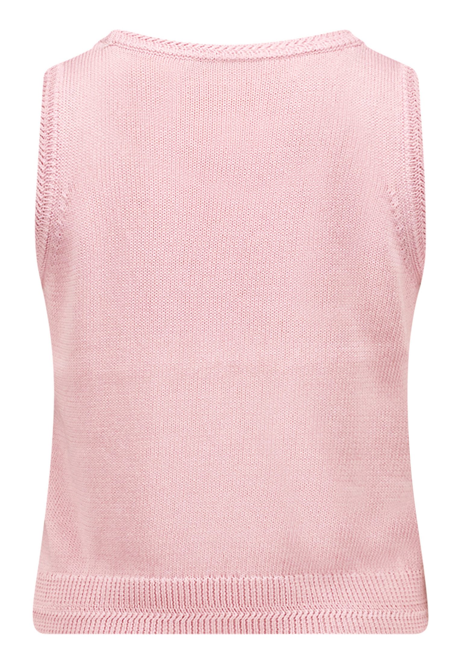 Cartoon Stricktop Damen mit Rundhalsausschnitt