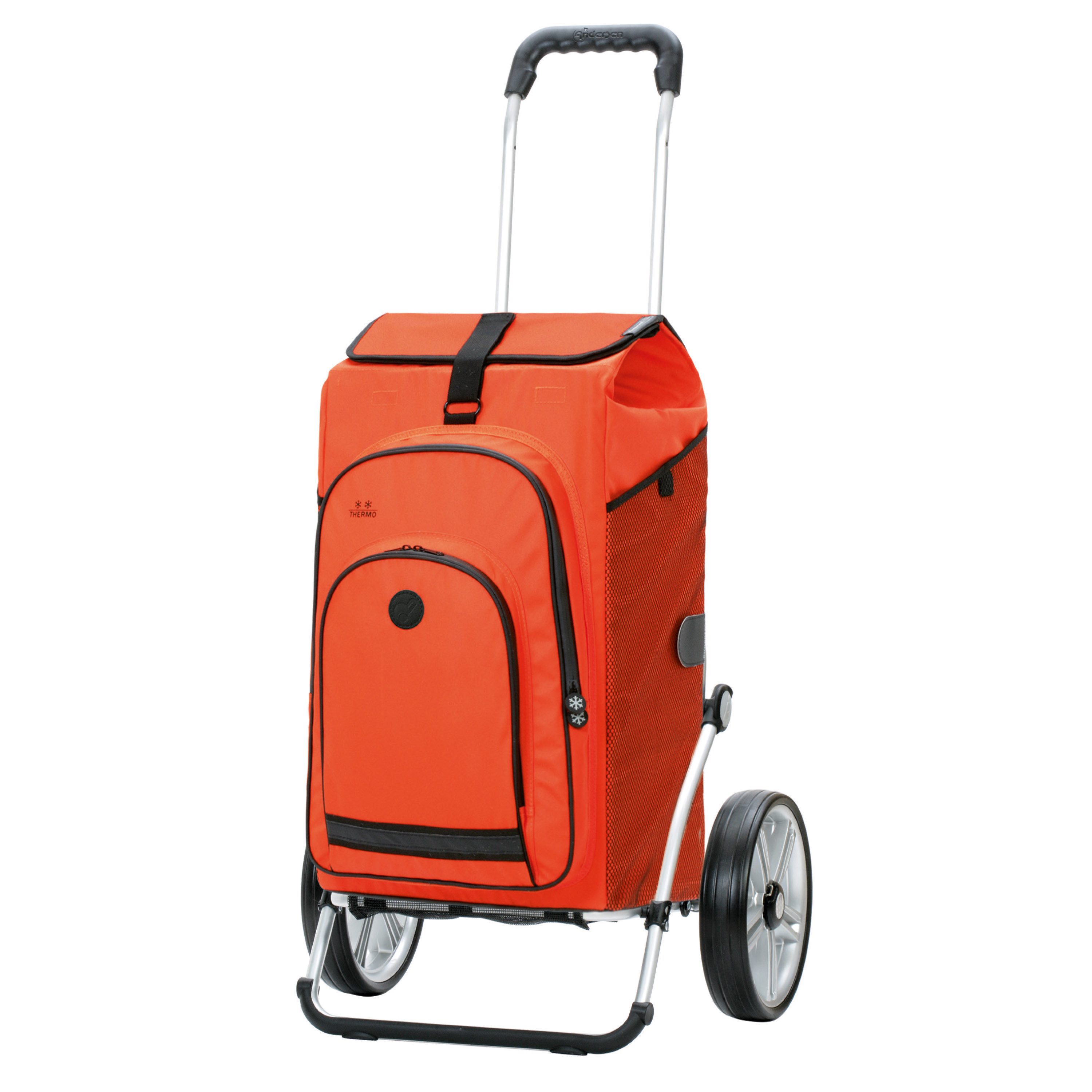 Andersen Einkaufstrolley Royal Shopper Hydro 3.0 orange, Thermofach 8 Liter, klappbar, belastbar bis 50kg, wasserabweisend