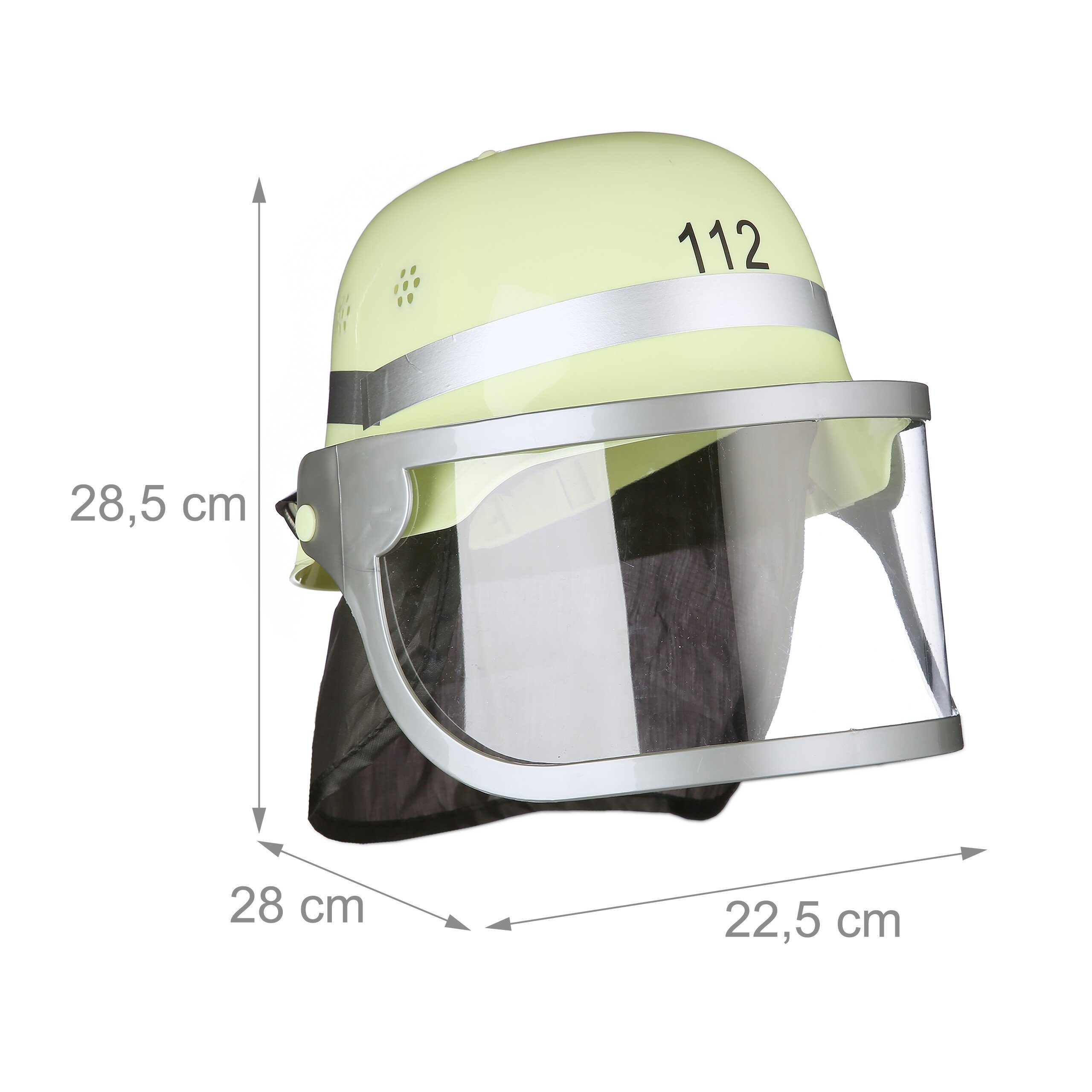 4er mit Set Blaulicht Feuerwehrhelm Feuerwehrhelm relaxdays