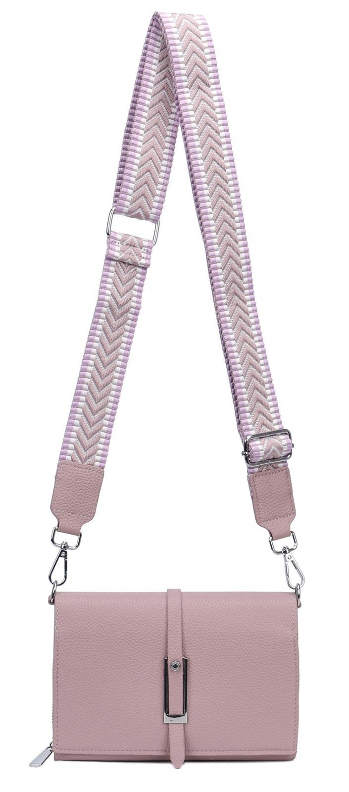 Schultertasche Damen CROSS OVER BODY Brusttasche Umhängetasche Clutch mit Geldbörse