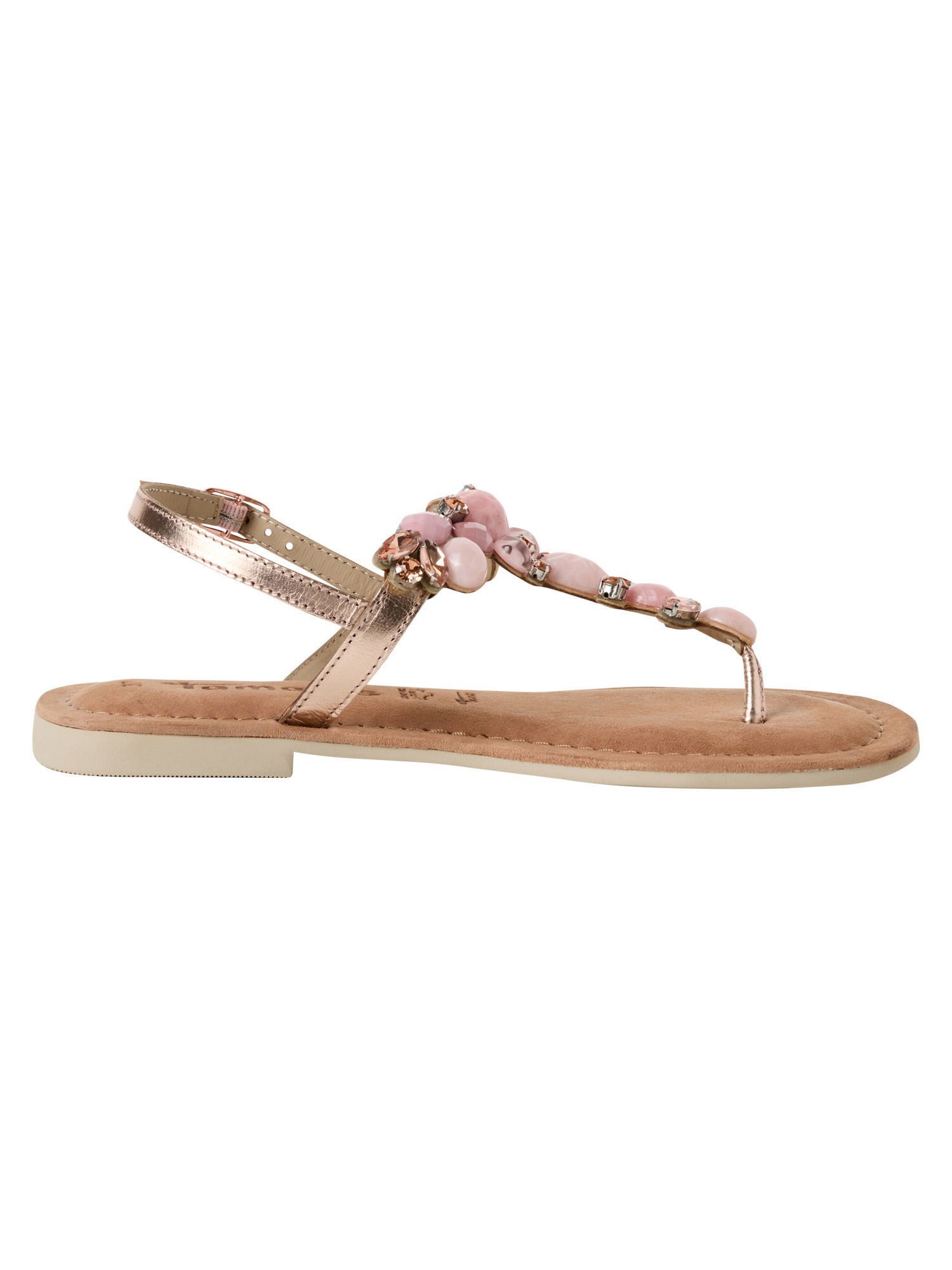 Tamaris TOUCH-IT mit Blockabsatz kein Absatz 1-28163-42 T-Strap-Sandale TOUCH-IT