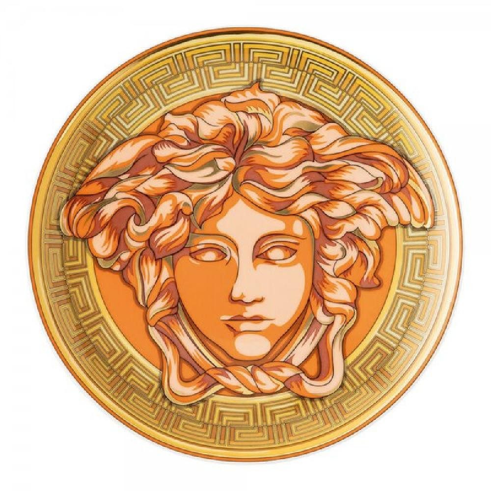 Versace Frühstücksteller by Rosenthal Brotteller Medusa Amplified Orange Coin (17cm)