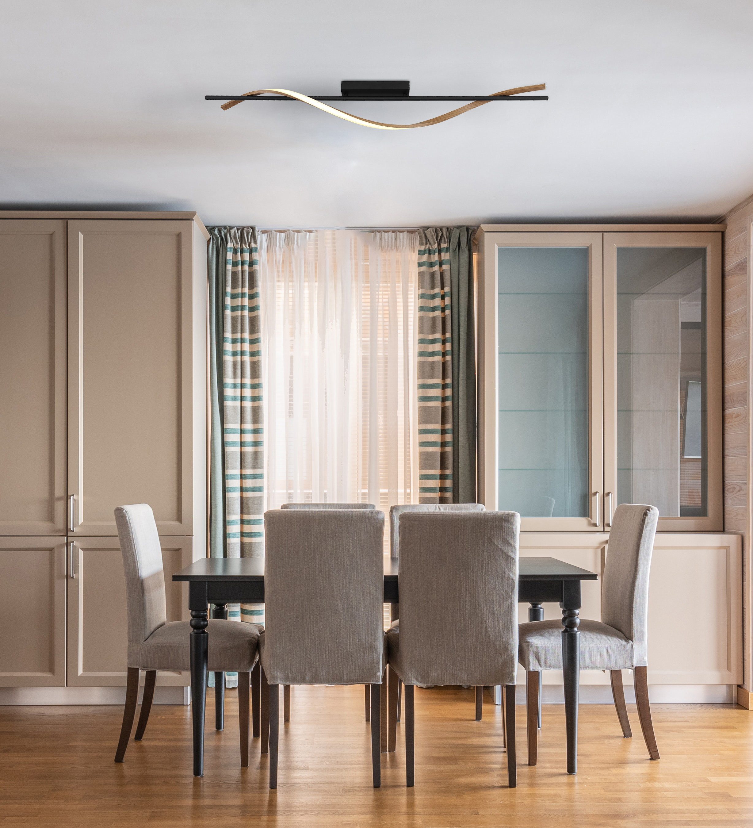 GLOBO LIGHTING Deckenleuchte WATKINS, LED fest integriert, Warmweiß, Deckenlampe Wohnzimmer-Leuchte Schlafzimmer-Leuchte Flur Küche