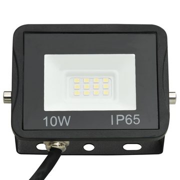 vidaXL Flutlichtstrahler LED-Fluter 2 Stk. 10W Kaltweiß