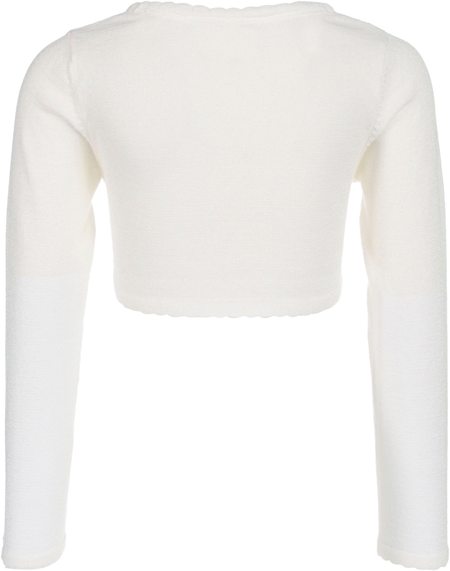 happy girls Bolero im dezenten Glitzerlook und mit gewellten Kanten