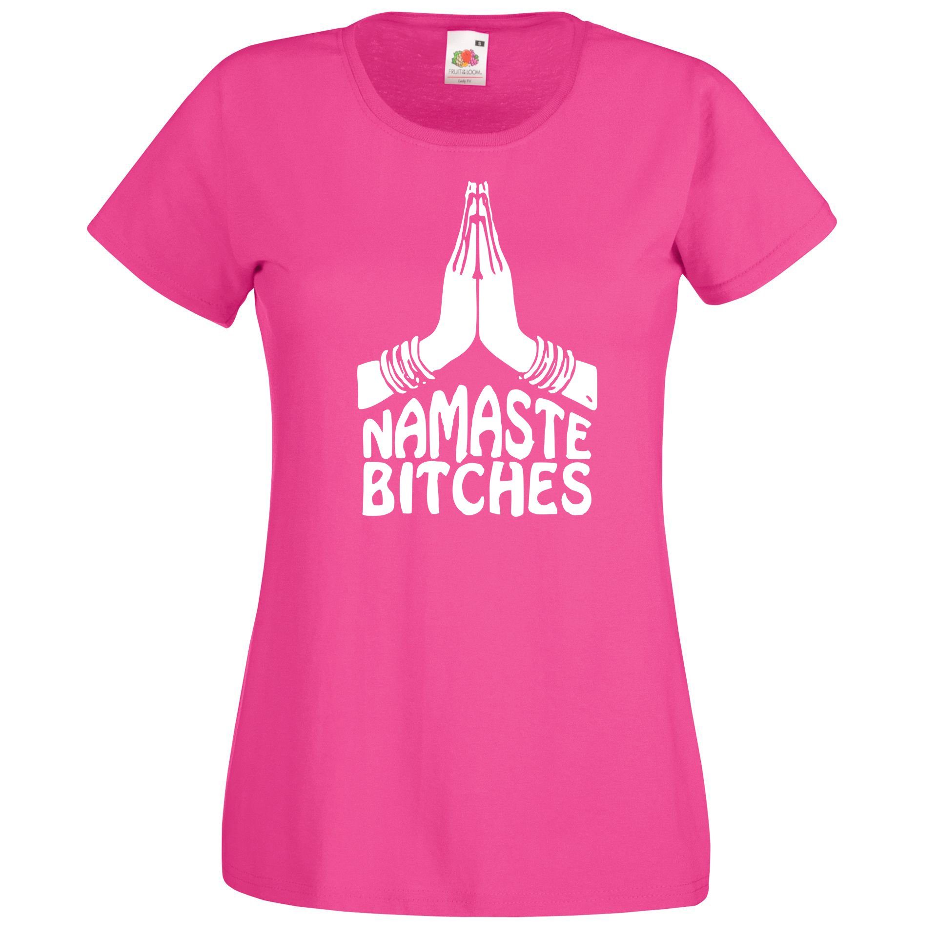 Youth Designz T-Shirt Namaste Hand Damen günstig online kaufen