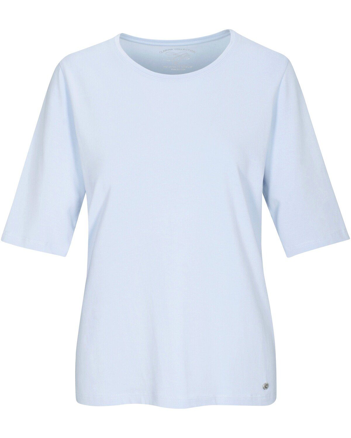 Bleu T-Shirt Halbarm-Shirt Clarina