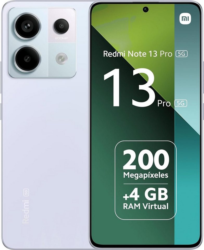 Xiaomi Redmi Note 13 Pro 5G 12+512GB Smartphone Handy (6.67 Zoll, 512 GB  Speicherplatz, 200 MP Kamera), Fingerabdrucksensor im Display
