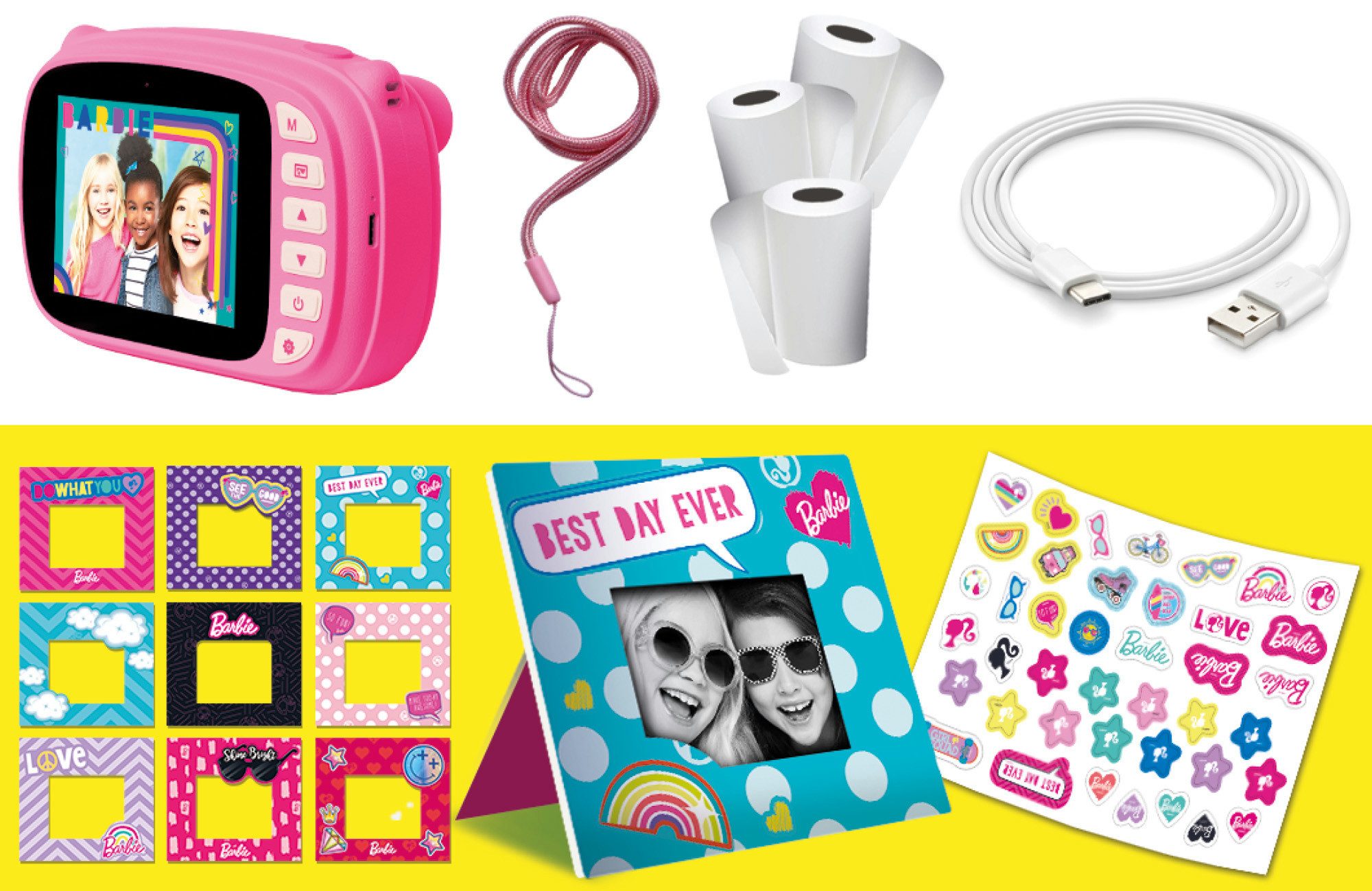 Lisciani Barbie Print Cam Sofortbildkamera Kamera Kinderkamera – Bild 3 von 5