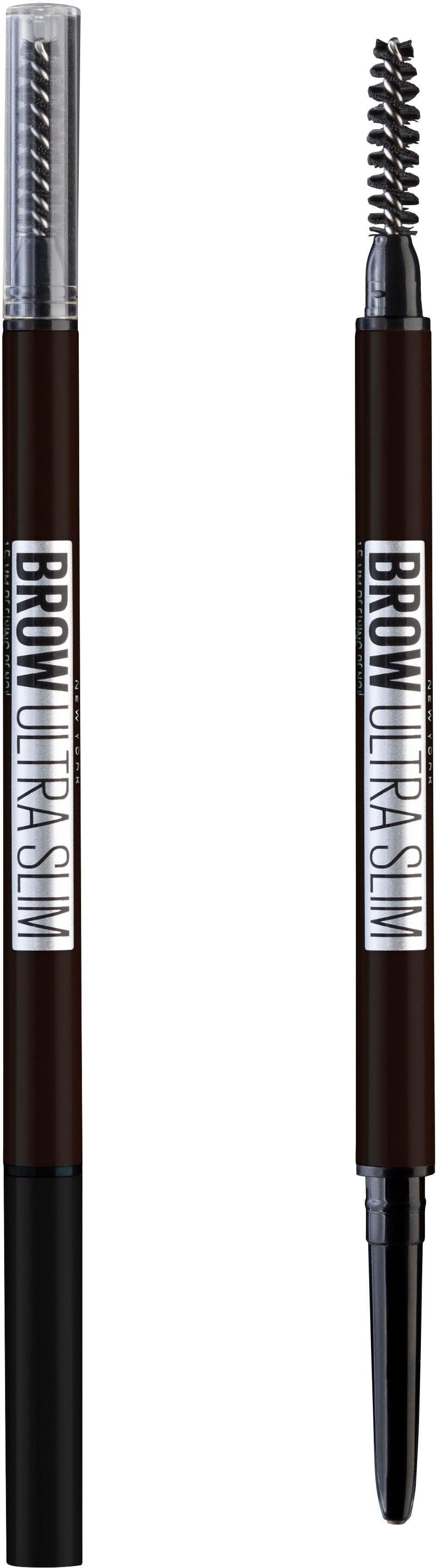 MAYBELLINE NEW YORK Brow definierte Augenbrauen Ultra Augenbrauen-Stift brown Nr. 4 für Liner, medium Slim Browliner