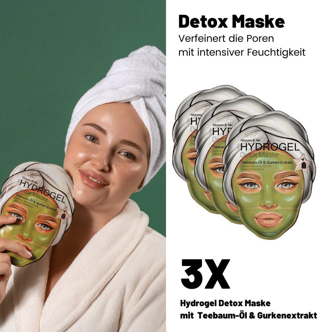 Gesichtsmasken Beauty Set von Sisters & Me Lifting Effekt 9 x reichhaltige  Masken Beauty inkl. hochdosierte Augenpads gegen Augenringe, Tuchmasken und  Hydrogel Masken für ein ebenmäßiges Hautbild : : Kosmetik
