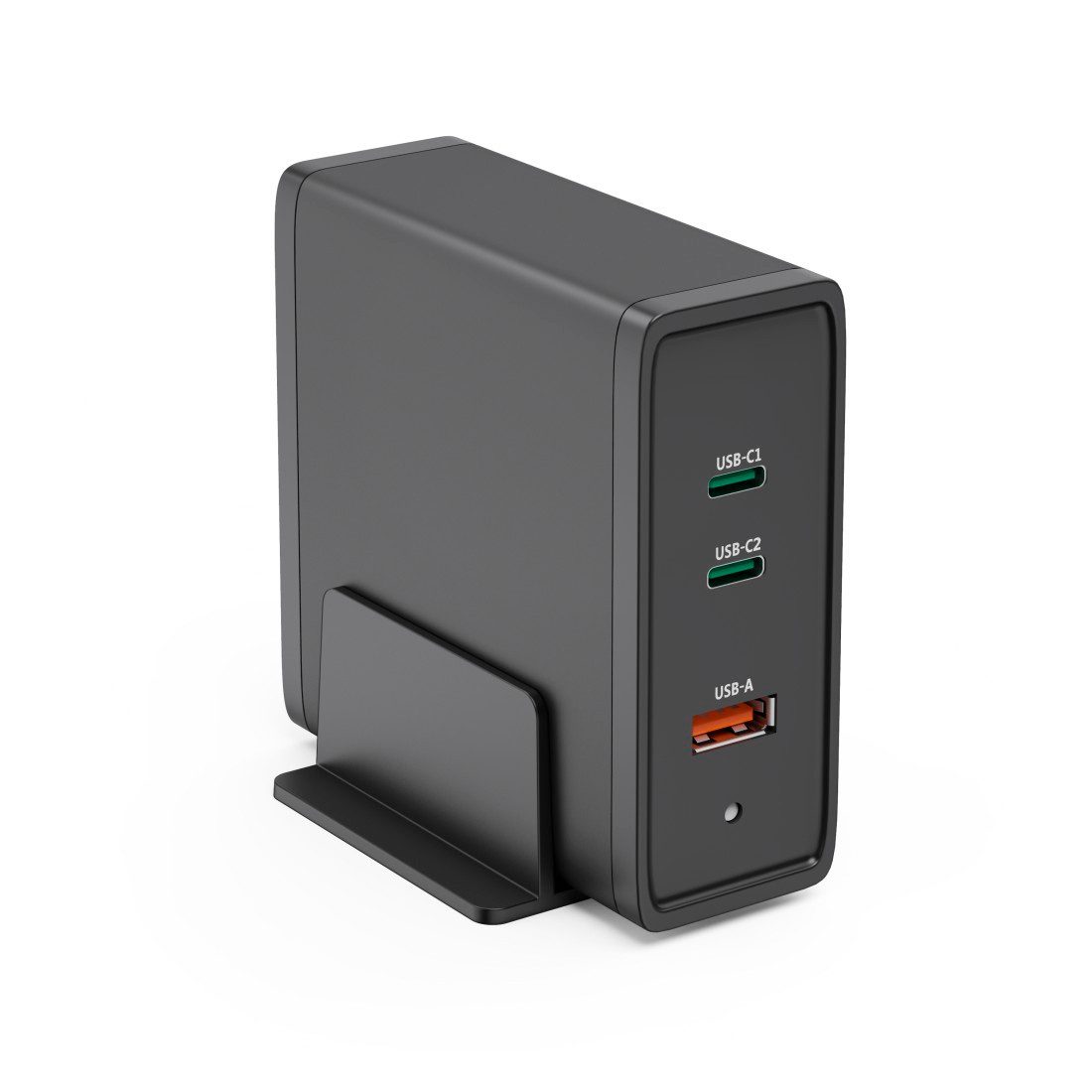 Hama USB-C Ladestation, GaN, 2x USB-C, 1x USB-A, Power Delivery (PD), 140W Universal-Ladegerät (Netzteil Smartphone, Ladeadapter für Handy Laptop Tablet eBook)