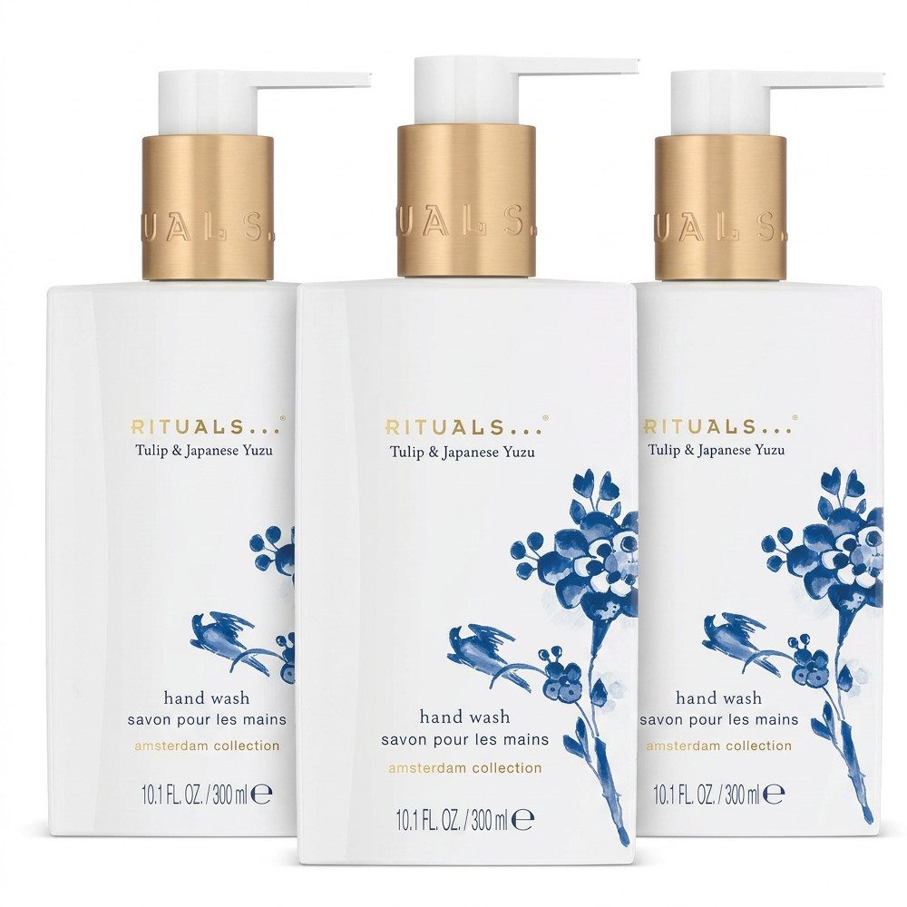 Rituals Flüssigseife Rituals Amsterdam Collection Handseife 3er Set, Vorteilspack mit drei luxuriösen Handseifen
