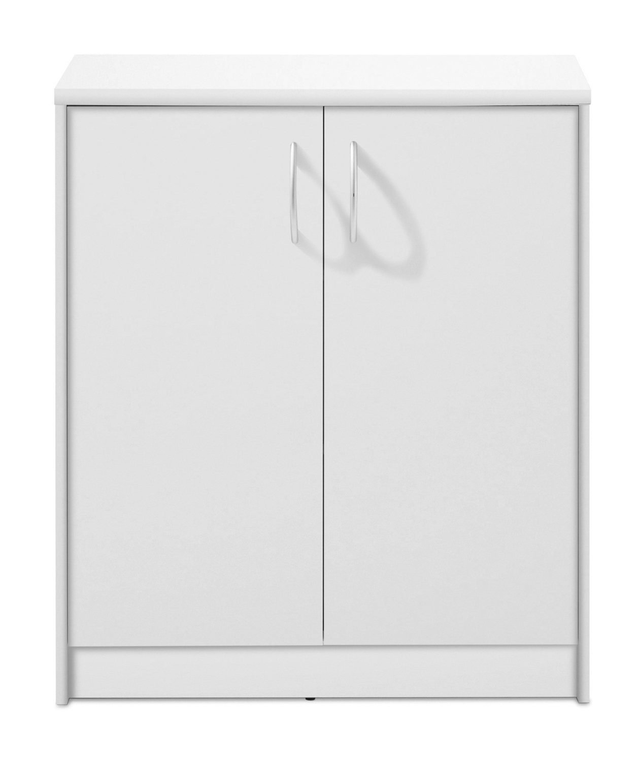 Kommode OPTIMUS, B 74 x H 86 cm, Weiß matt, 2 Türen