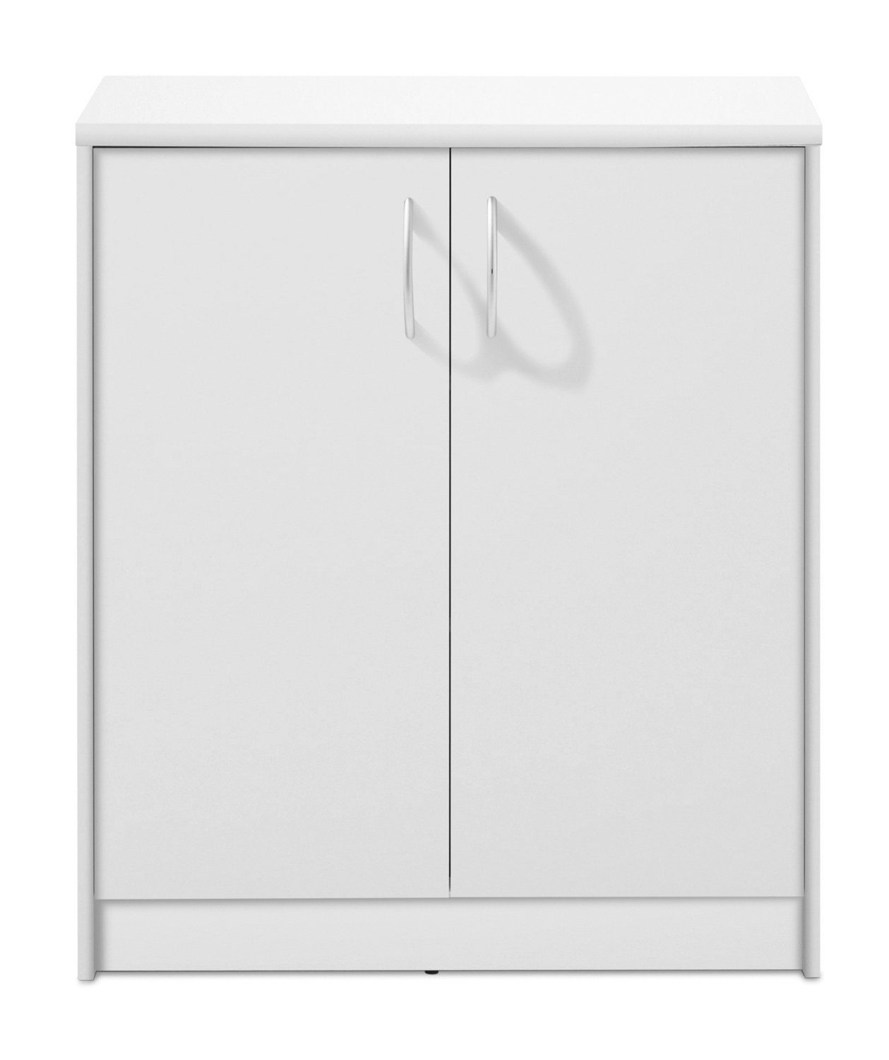 Kommode OPTIMUS, B 74 x H 86 cm, Weiß matt, 2 Türen