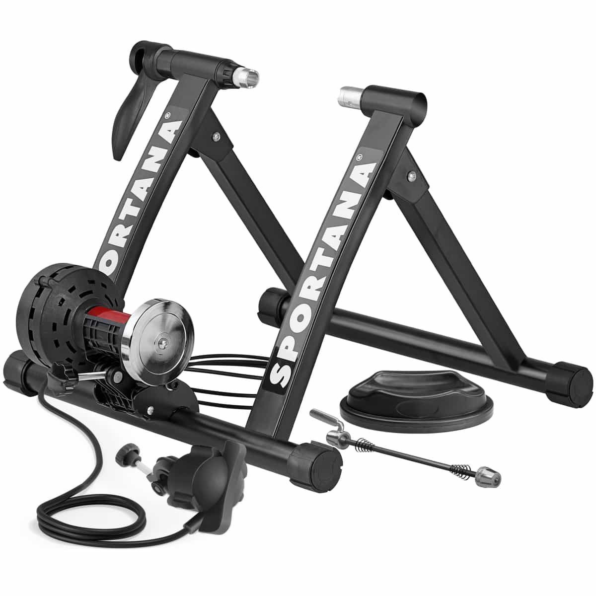 Sportana Heimtrainer, 26 - 28 Zoll 150kg belastbar Fahrradtrainer Heimtrainer Indoor Fahrrad