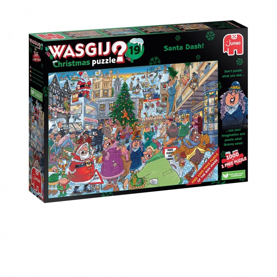 Jumbo Spiele Spiel, Wasgij Christmas 19 (1000 Teile) - deutsch