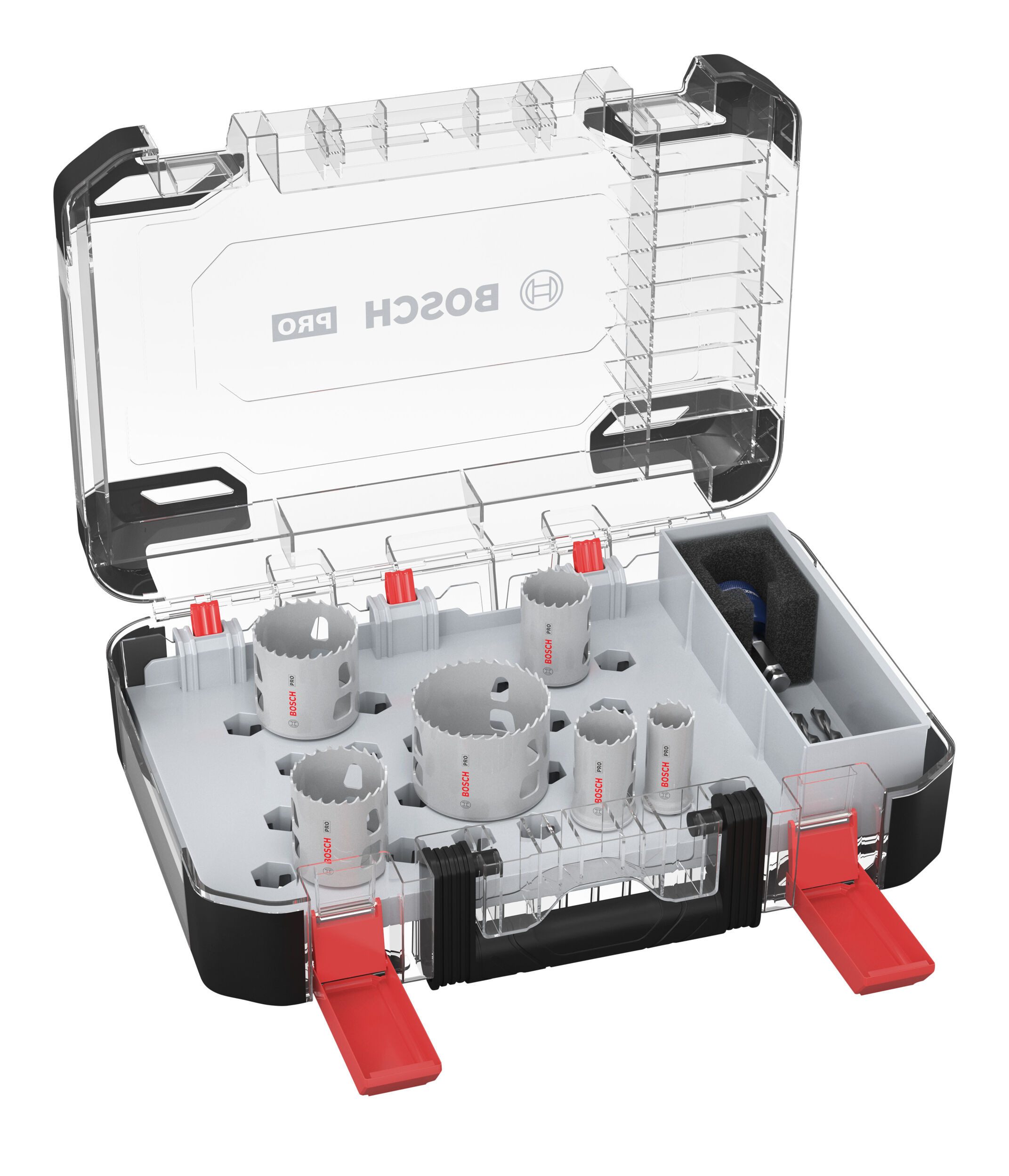 BOSCH Lochsäge Pro Multi Material, 9 Teile, Power Change Plus Set, 22 - 65 mm, 9-teilig