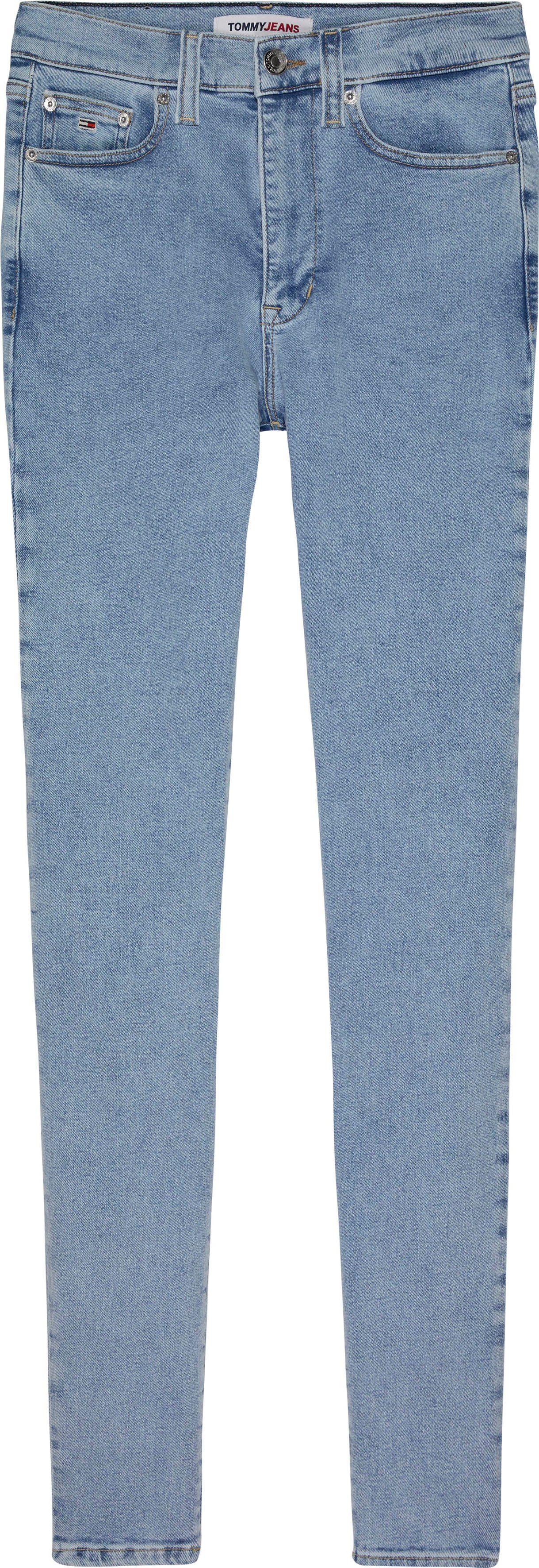 Tommy Jeans Skinny-fit-Jeans Jeans SYLVIA mit light_denim2 CG4 HR Labelflags und Logobadge SSKN