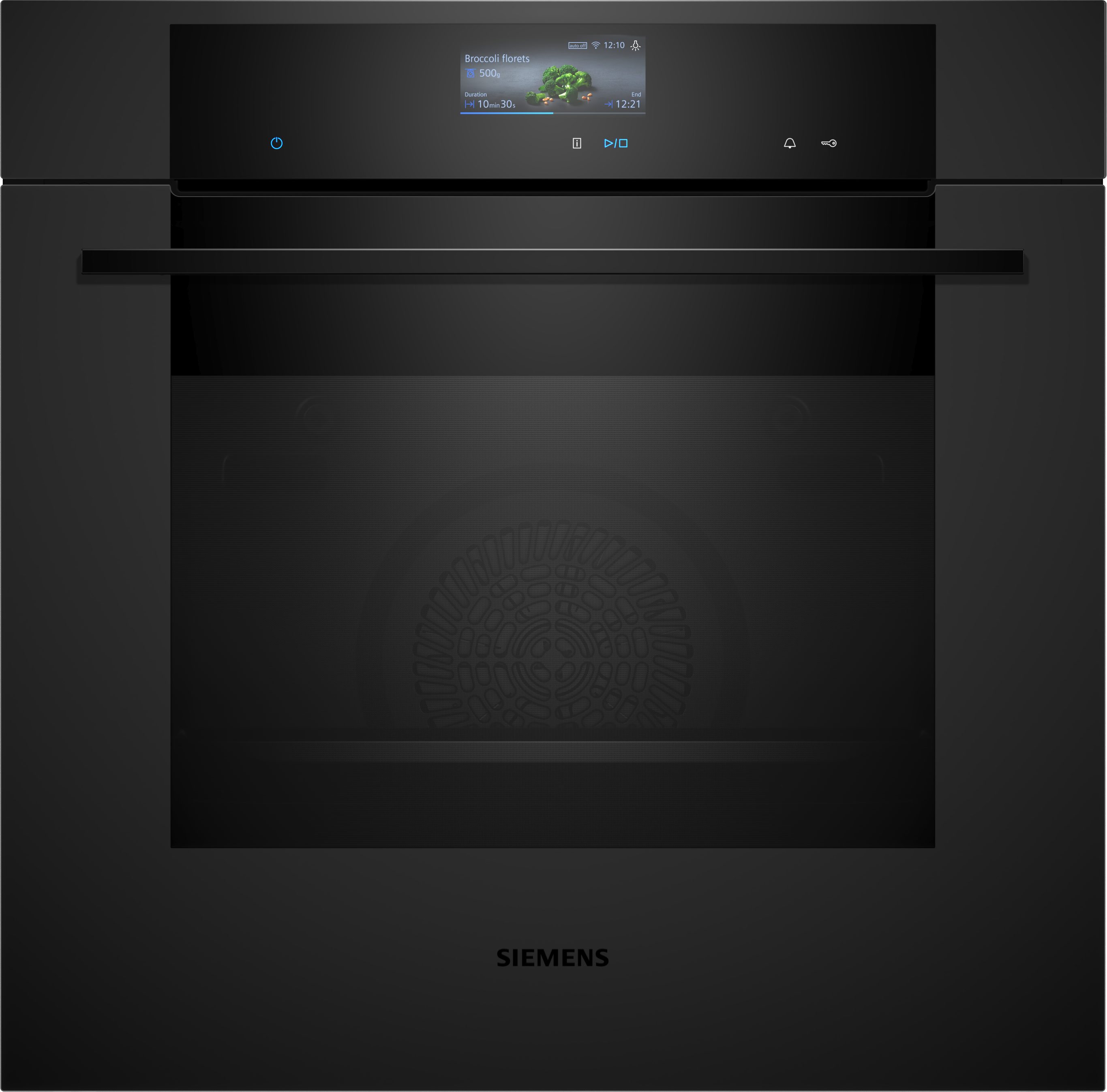 SIEMENS Pyrolyse Backofen iQ700 HB776G1M1, mit Teleskopauszug nachrüstbar