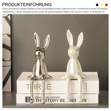 MAGICSHE Dekoobjekt Abstrakte Kaninchen Statue Sammlung Hochwertige Ornamente