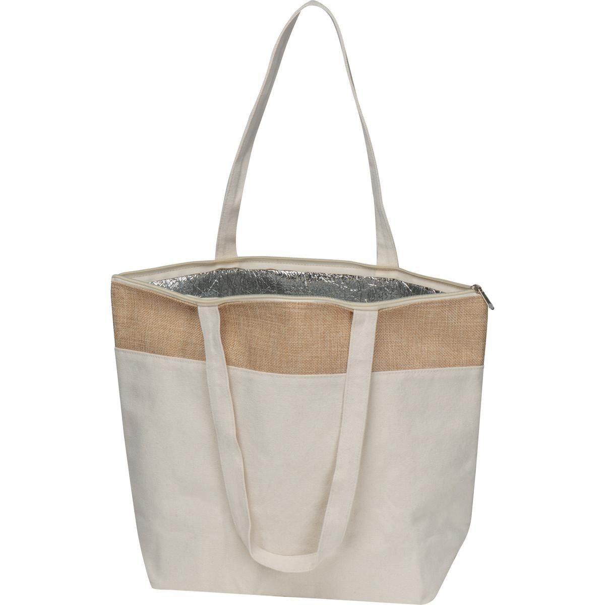 Kühltasche Kühltasche aus Baumwolle und Jute