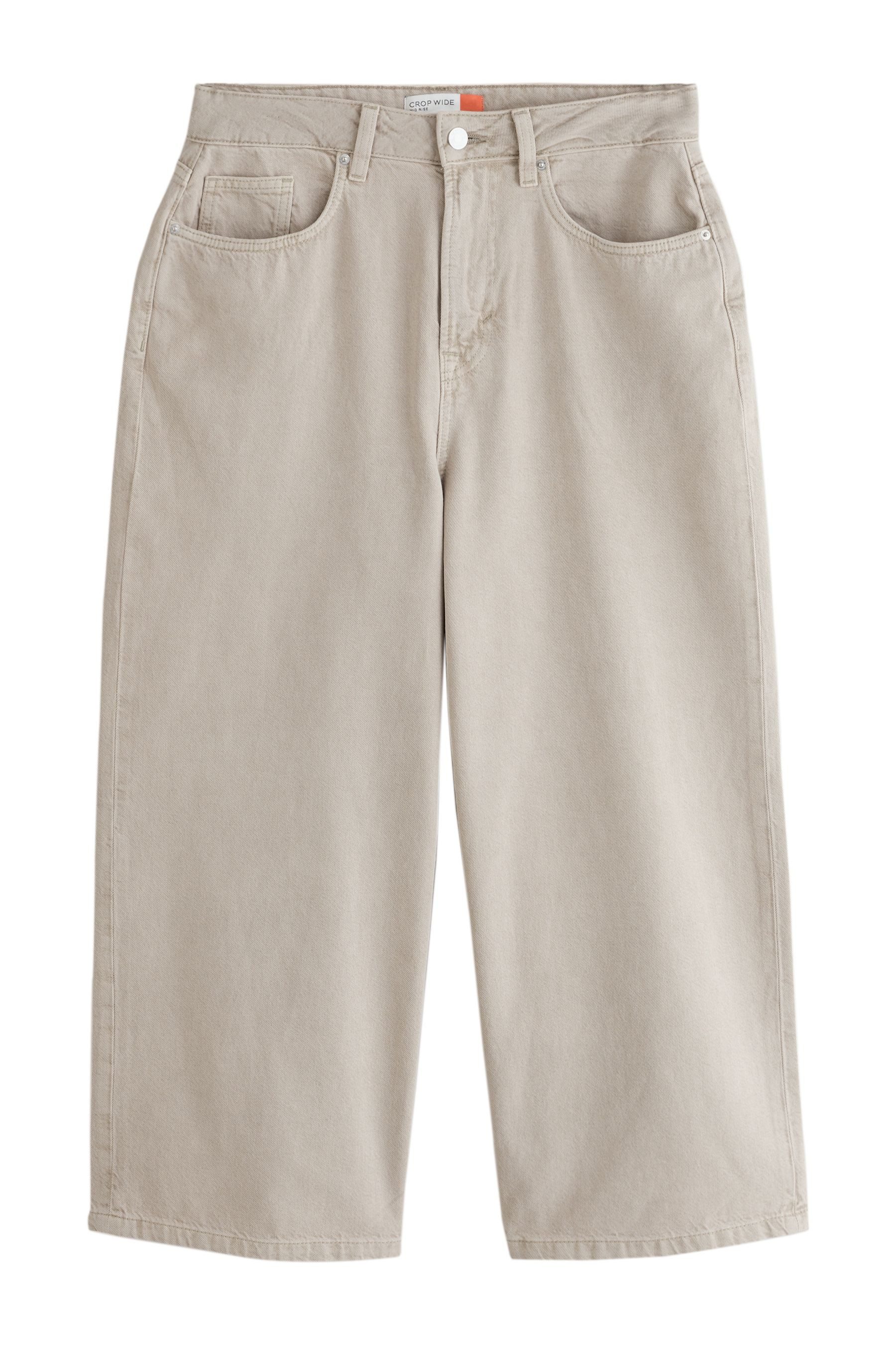 Caprijeans Verkürzte Jeans mit weitem Bein