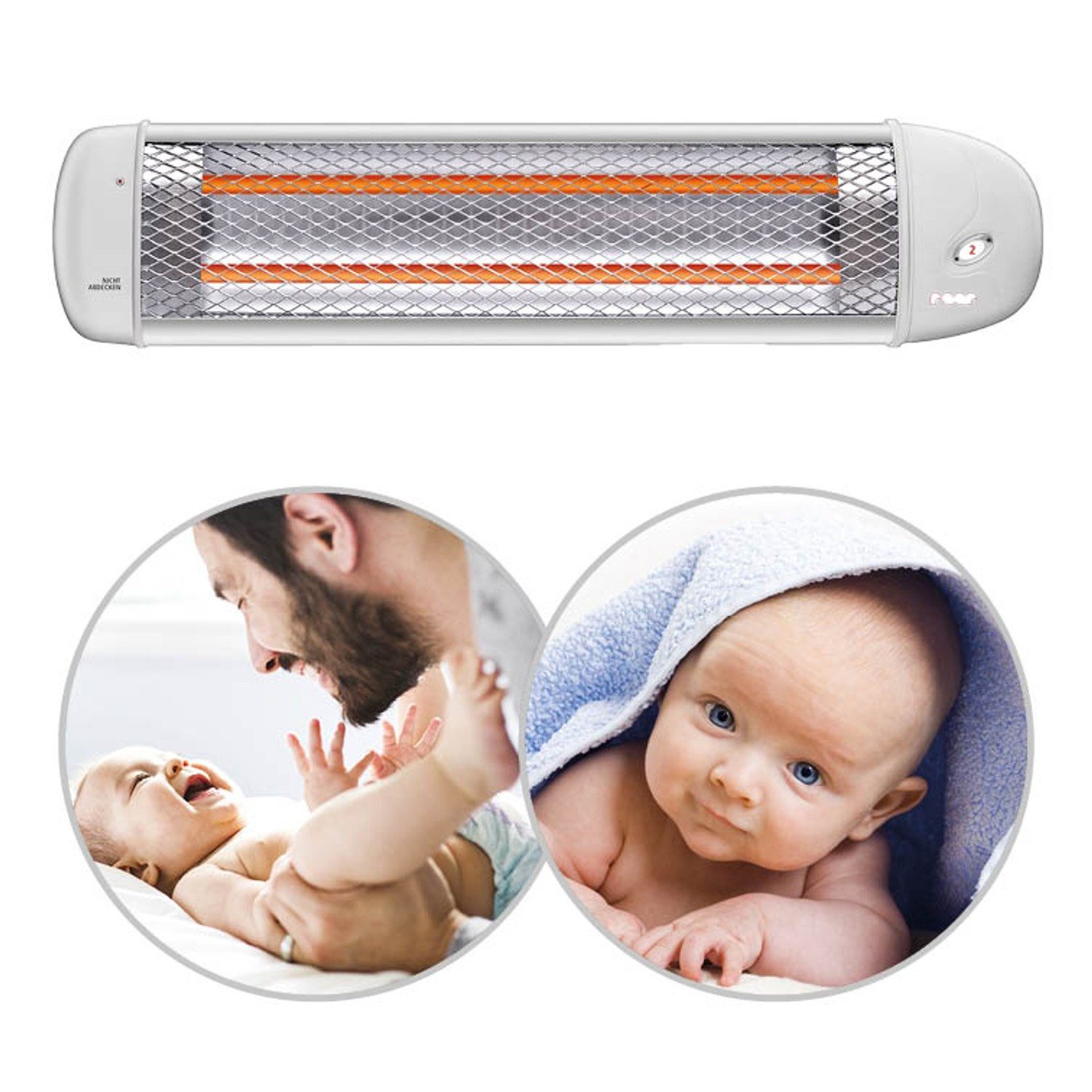 Reer Wickeltisch-Heizstrahler mit Abschaltautomatik