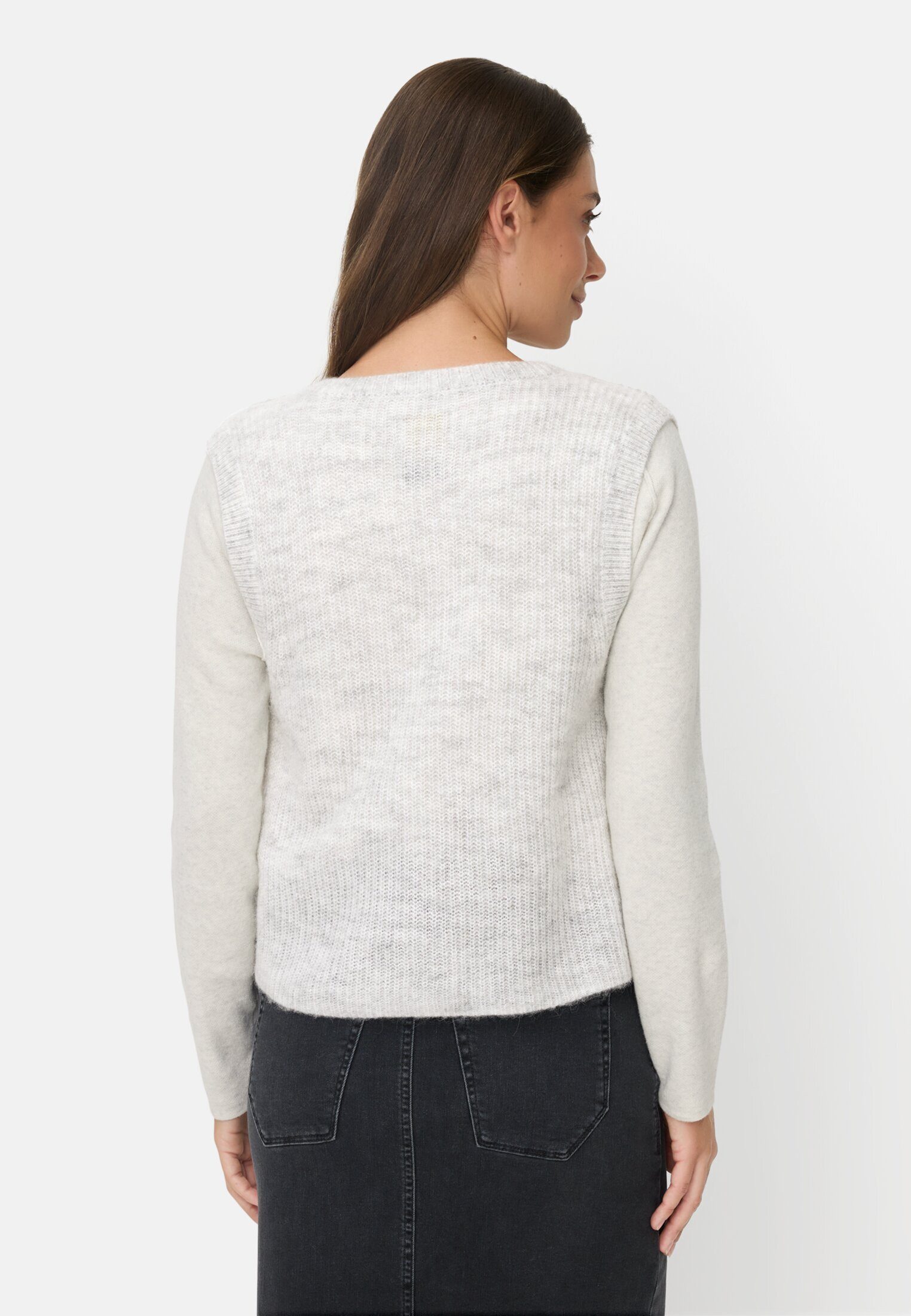 camel active Strickweste mit Knopfleiste ärmellos