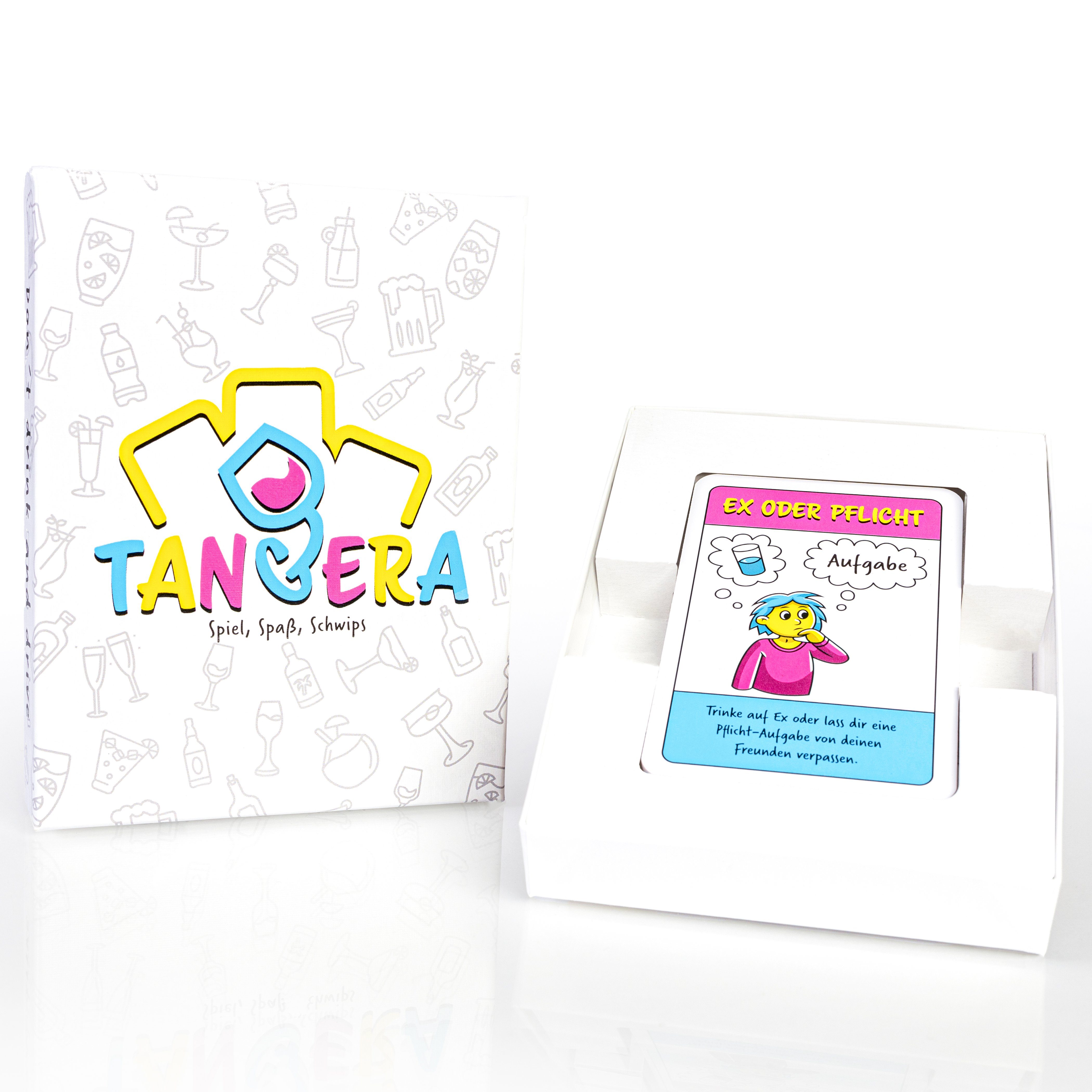 Tangera Spiel, Saufspiel, Trinkspiel, Spielkarten / original hochglanz TANGERA 55 Kartentrinkspiel, Partyspiel Trinkspiel Das