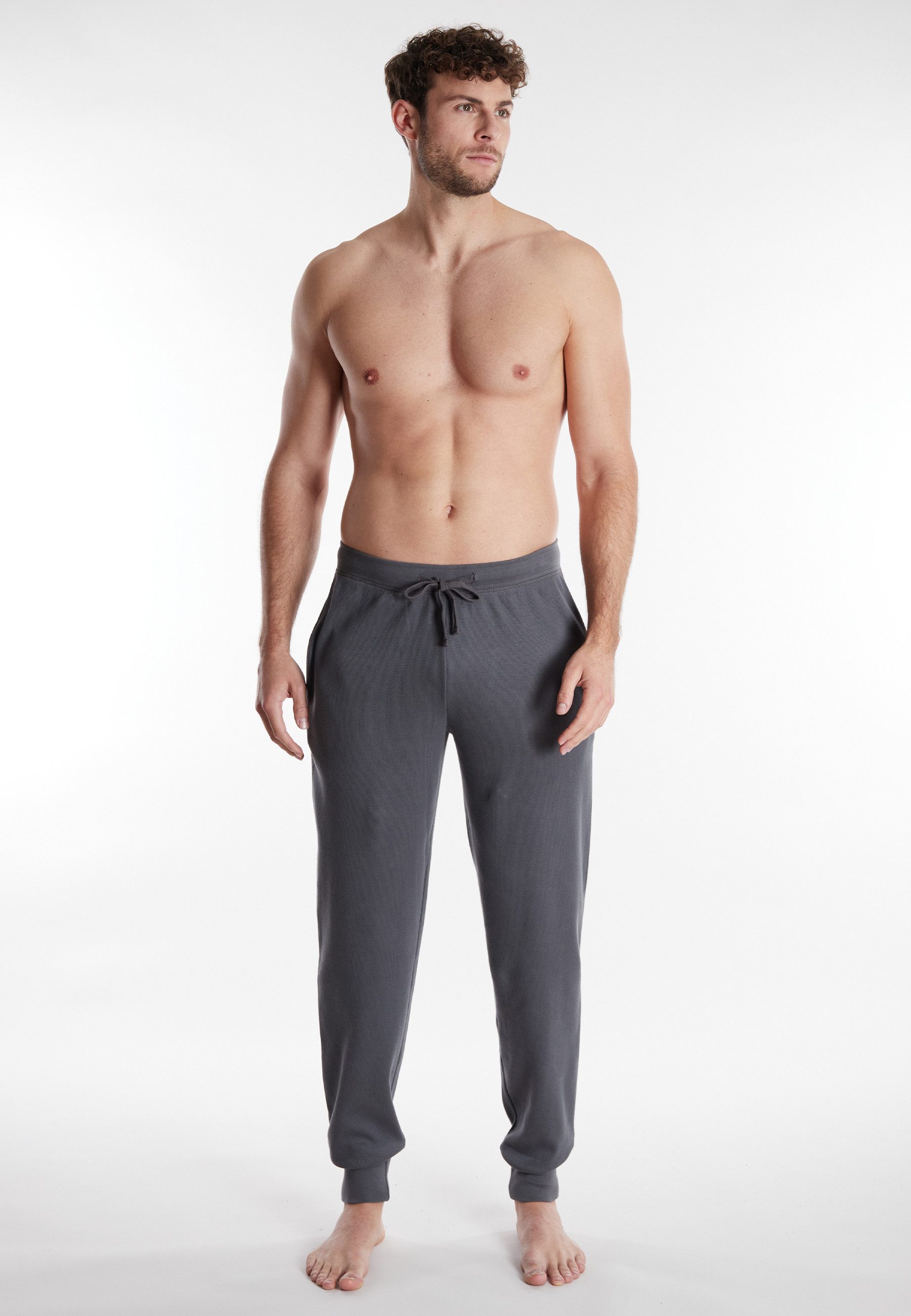 CECEBA Schlafhose CECEBA Herren Lange-Hose grau günstig online kaufen