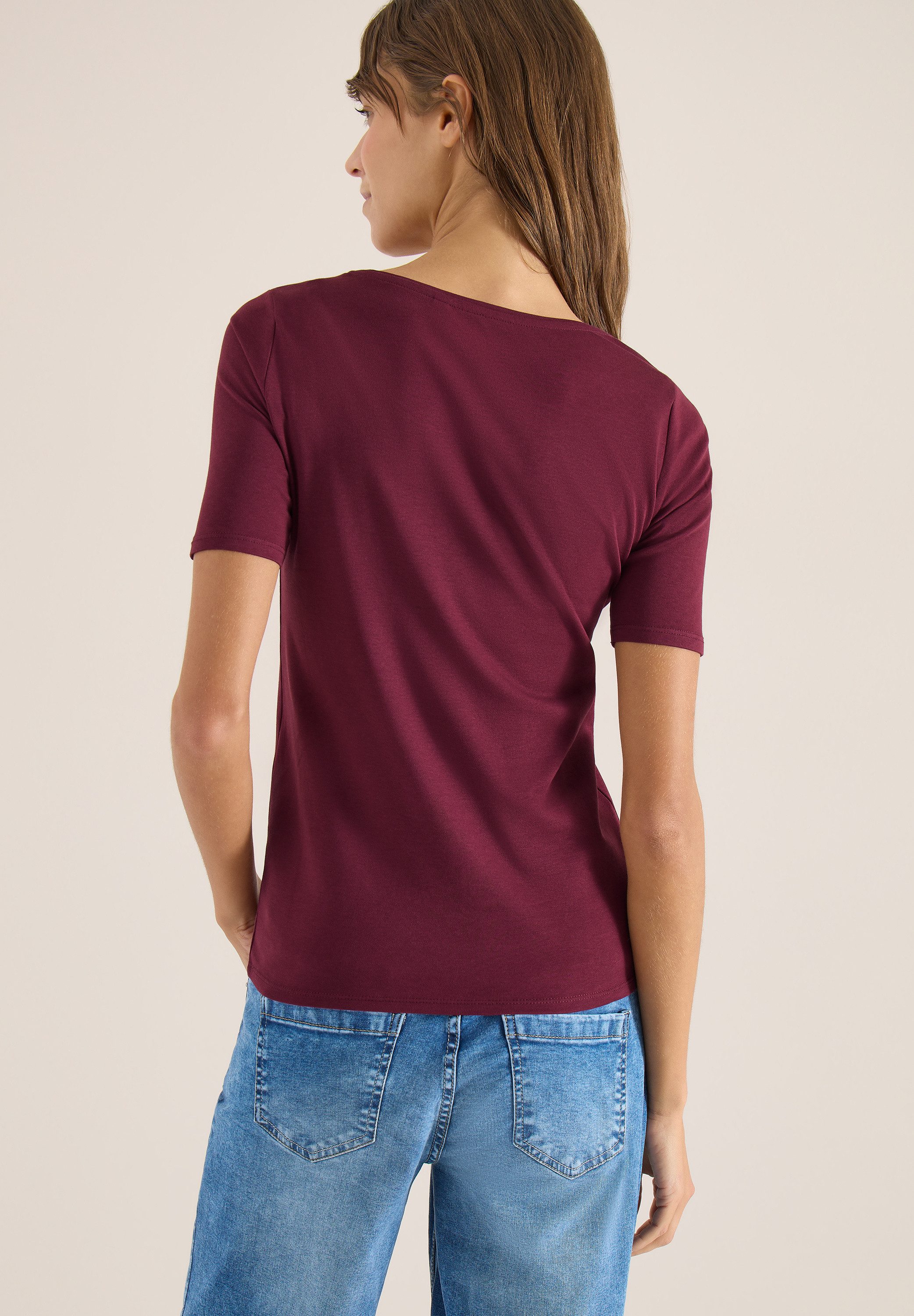 CECIL T-Shirt Style Lena mit klassischem Rundhalsausschnitt
