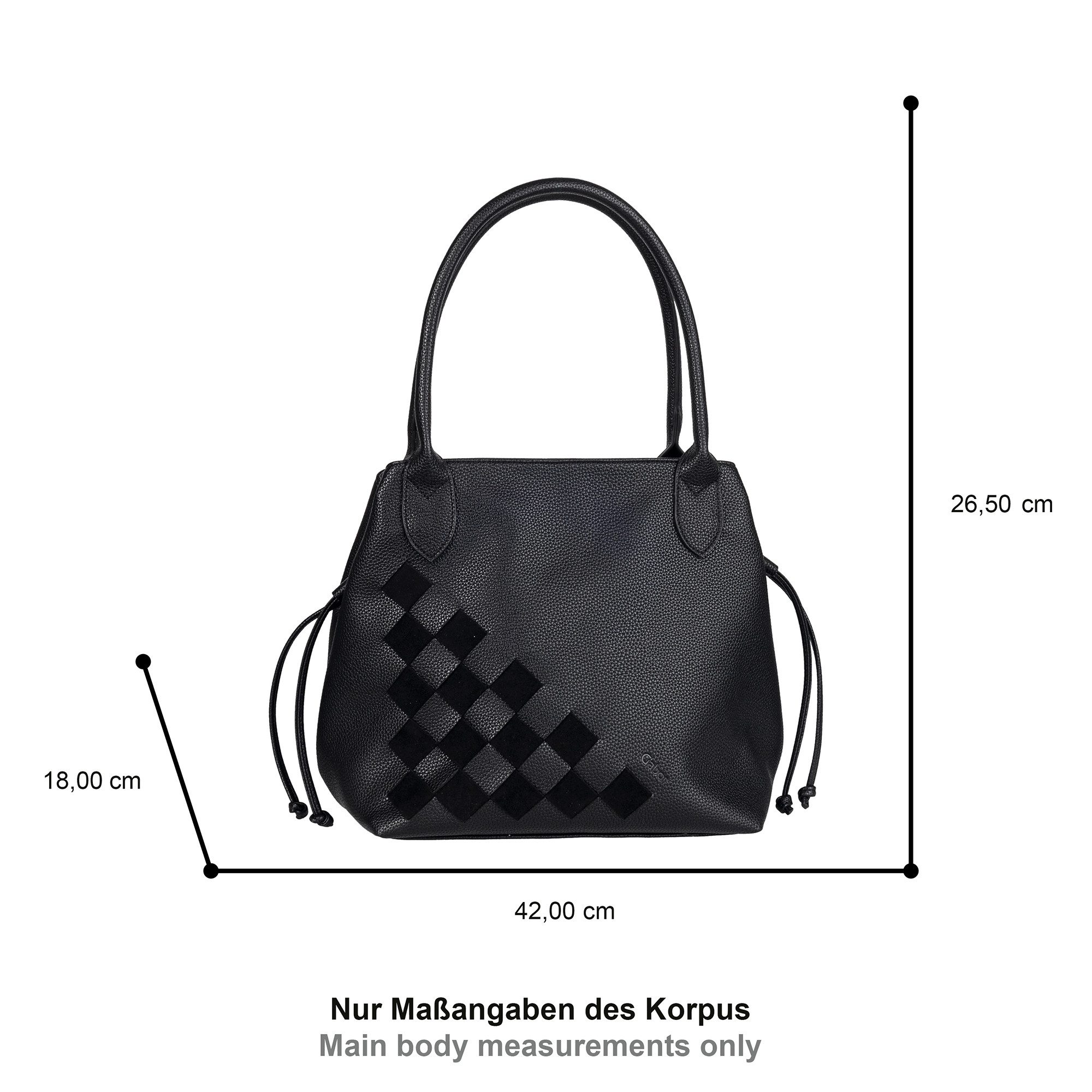 Gabor Shopper Granada Structure, eingewebete einzigartige Streifen aus Velourslederimitat