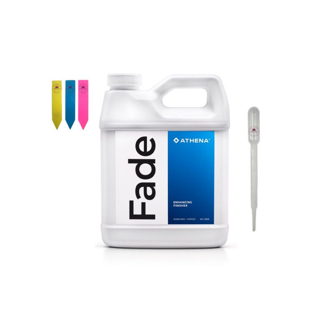 ATHENA AG Удобрение для растений Athena Fade, Inkl. Dosierpipette und 3 Pflanzenschilder (Farbe zufällig), Stickstofffreier Удобрение für die letzten Blütewochen