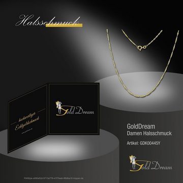 GoldDream Goldkette GoldDream Singapur Collier Damen gold (Collier), Damen Colliers (Singapur) ca. 45cm, 333 Gelbgold - 8 Karat, Farbe: gol