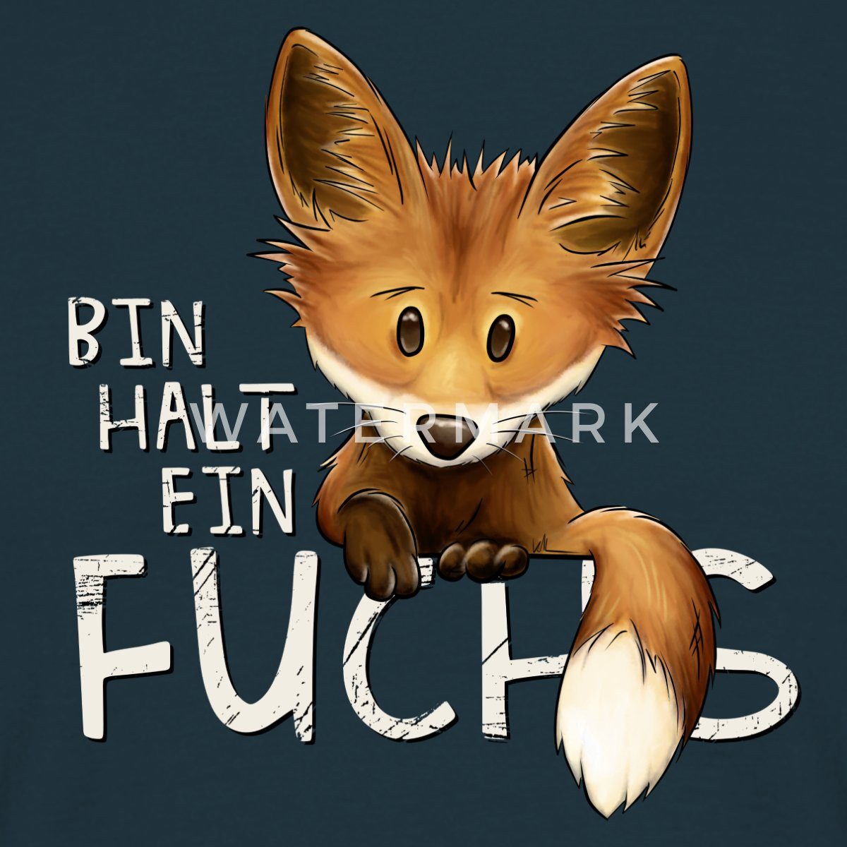 Spreadshirt T-Shirt Bin Halt Ein Fuchs Statement Lustiger Spruch Männer T-Shirt (1-tlg)