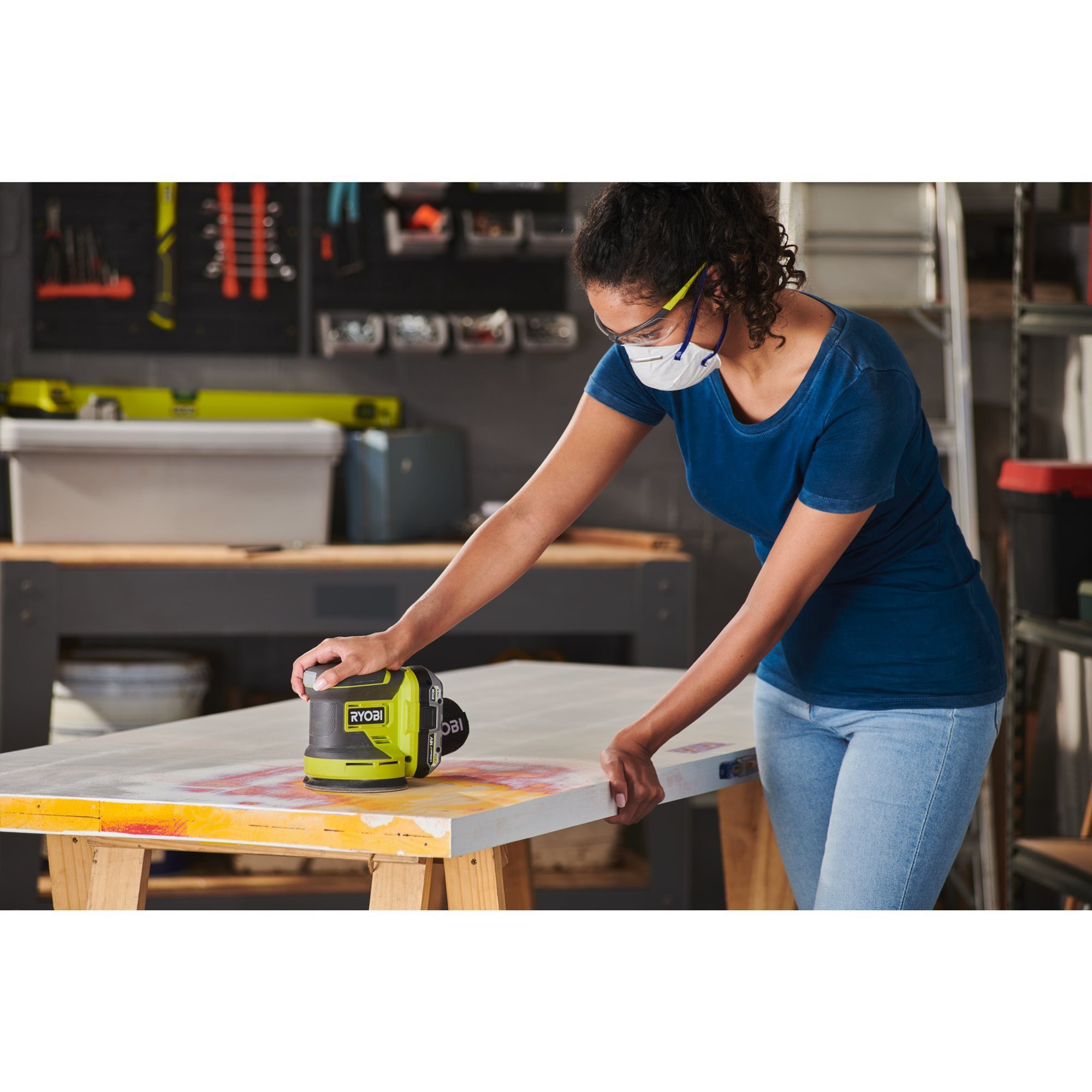 Ryobi Random Orbital Sander Ryobi ONE+ Cordless Random Orbital Sander RROS18-0