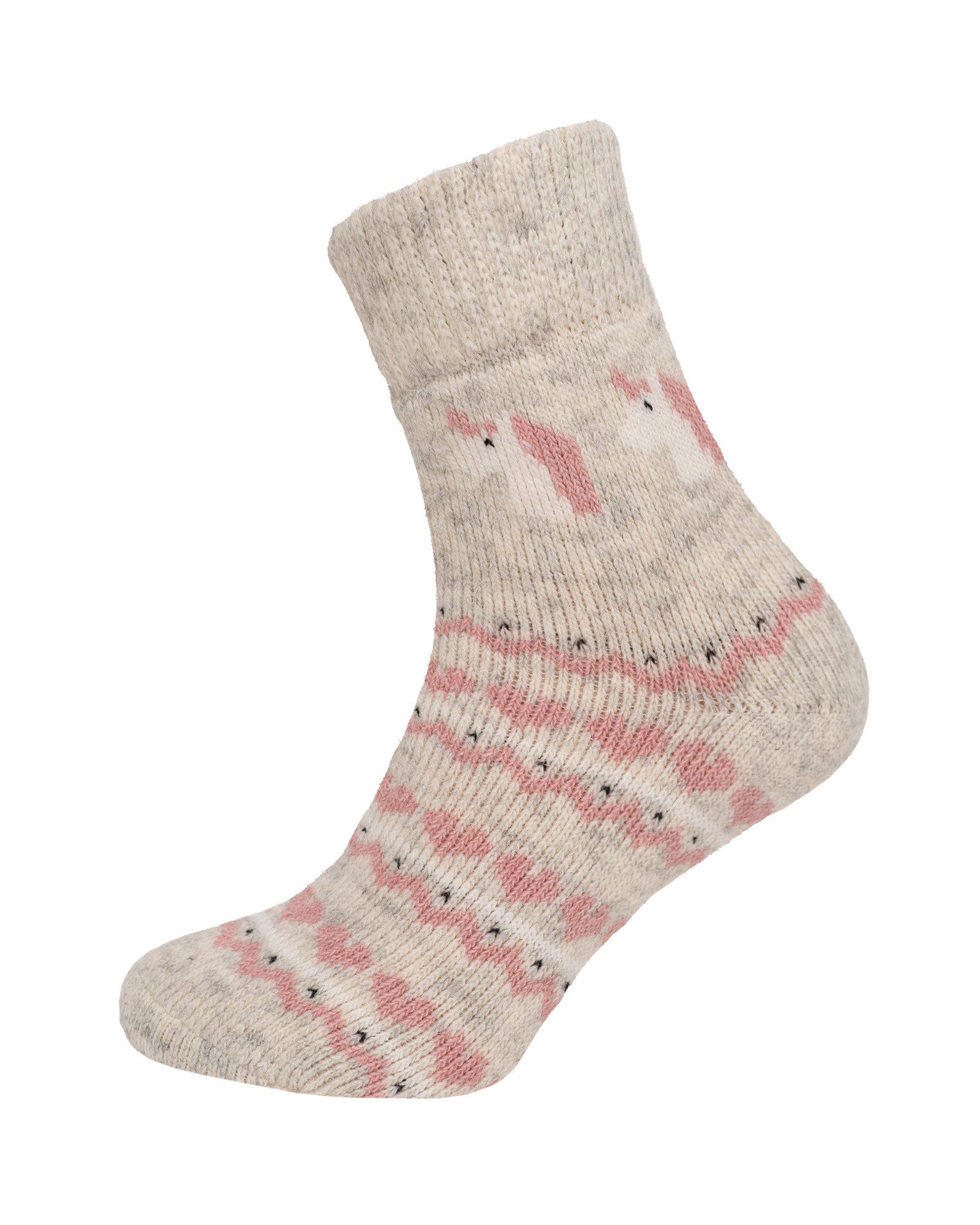 HomeOfSocks Socken Wollsocken Einhorn, 80% Wolle, Komfortbund 80% naturbelassene Wolle, Angenehmer Bund,  Kurze Socken