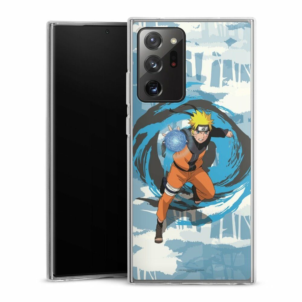 DeinDesign Handyhülle Offizielles Lizenzprodukt Manga Naruto Shippuden Naruto Rasengan, Samsung Galaxy Note 20 Ultra Silikon Hülle Bumper Case