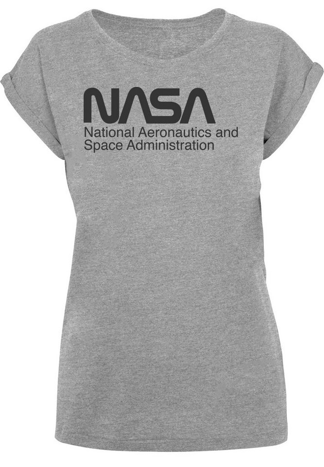 F4NT4STIC T-Shirt NASA Logo One Tone Print, Das Model ist 170 cm groß und  trägt Größe S