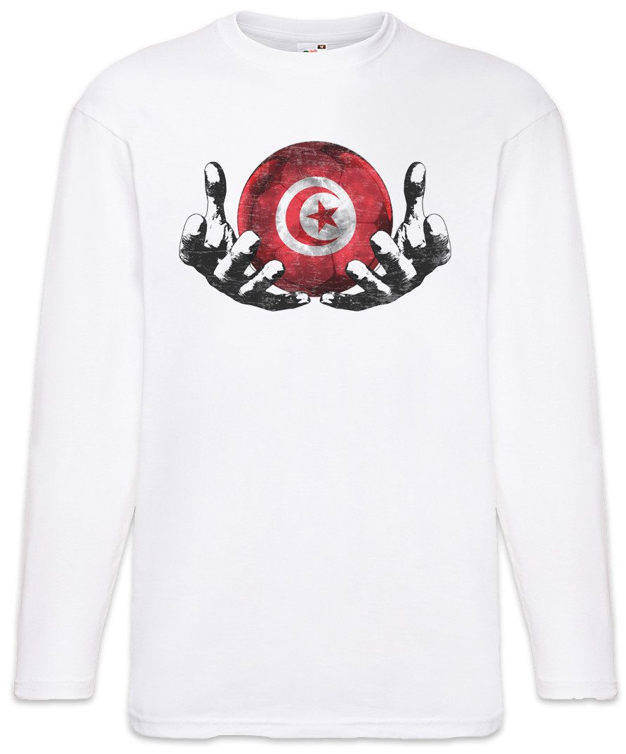 Urban Backwoods Langarmshirt Tunisia Football Magic Ball Langarm T-Shirt Tunesien Tunesisch (1-tlg) Tunesische Fahne Tunisian Fußball
