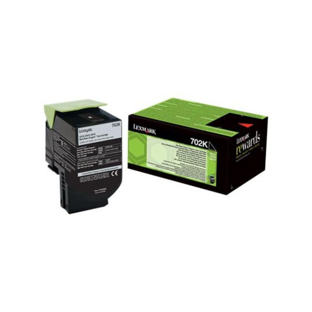 Lexmark Tonerkartusche Lexmark Cartridge Black (70C20K0) Tonerkartusche., (Toner Cartridge, Original Lexmark Toner Cartridge, für verschiedene Drucker geeignet), Umweltfreundliches Rückführungsprogramm