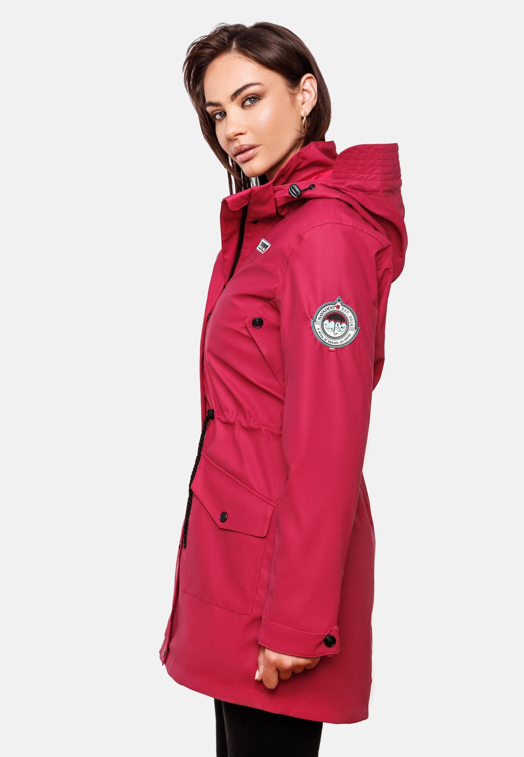 Damen Outdoor Outdoorjacke Deike modischer Regenmantel fuchsia Navahoo