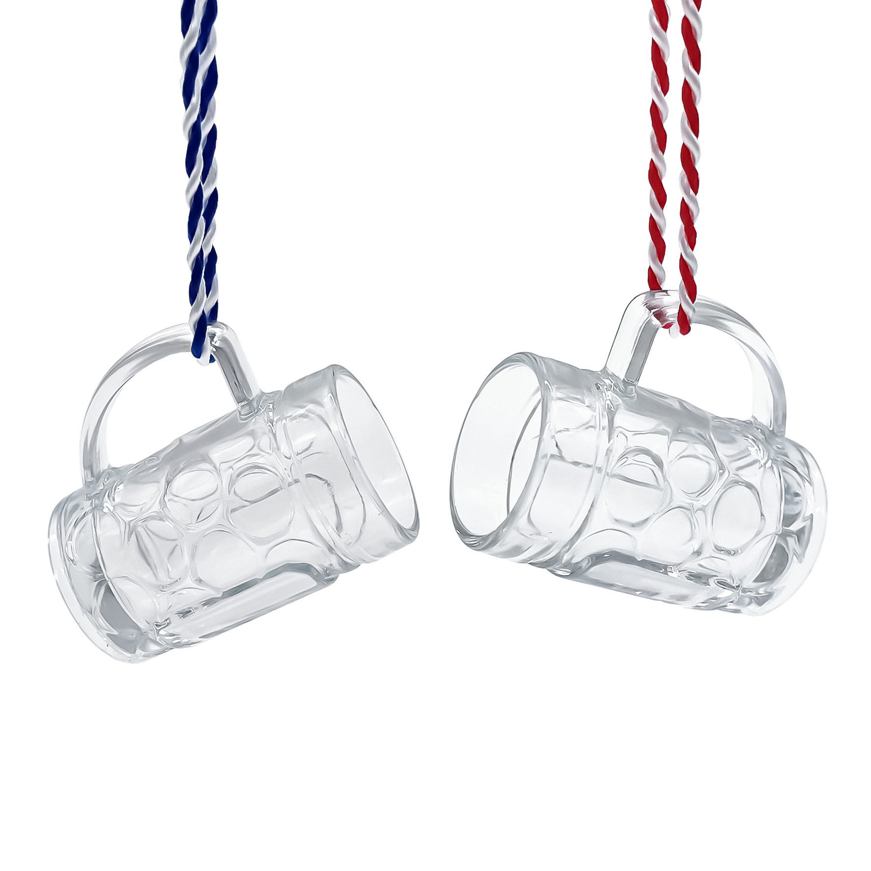 Carlso Schnapsglas 12x Schnapskrug Bayern Mini-Maßkrug Seidel Bierkrug 4cl, Glas, an einer Kordel