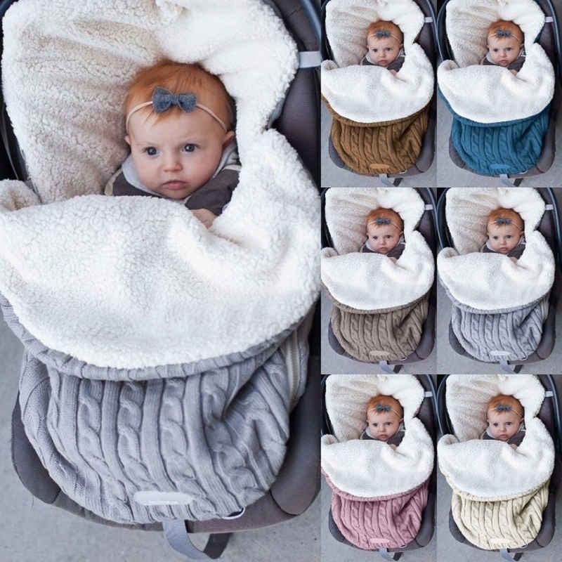 XDeer Schlafsack BabySchlafsack für Kinderwagen Außensack Schlafsack Wickelwickel (Schlafsack), Wickeldecke Warmer Schlafsack für Babys Neugeboren 0-12 Monat