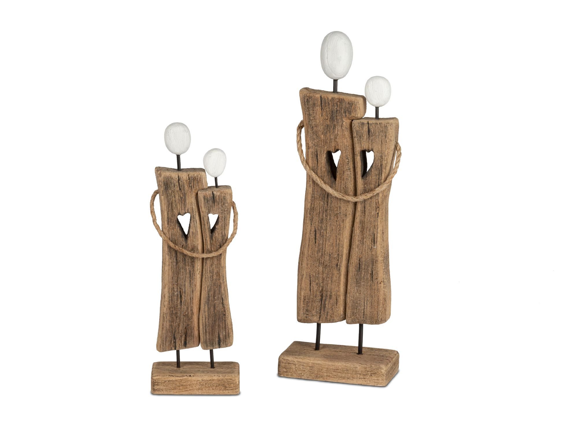 formano Skulptur Paarfiguren, Höhe: 29cm, Farbe: Braun, Motiv: Paar