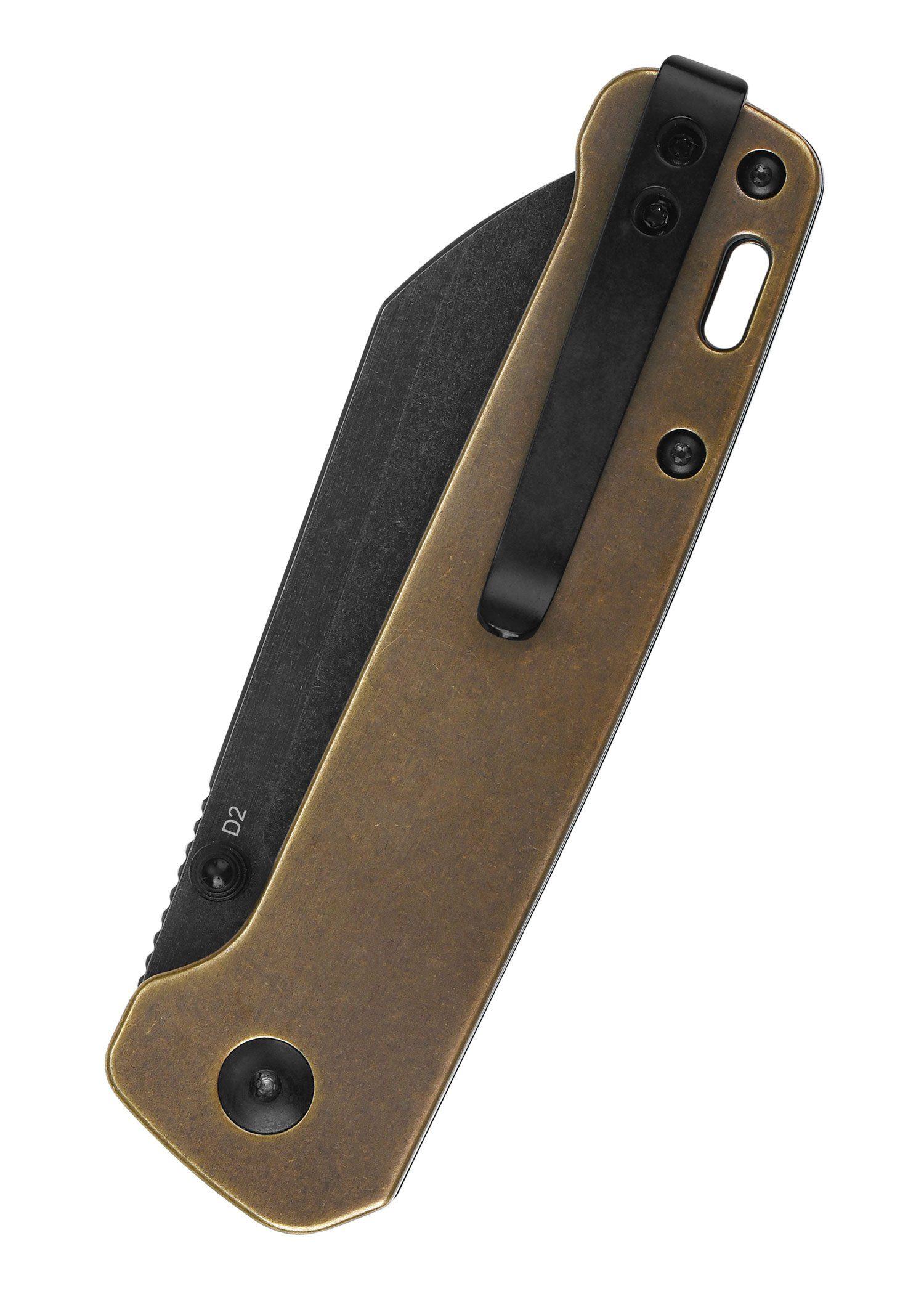 D2 Stahl und St) Messinggriff, Taschenmesser mit Einhandmesser Merchant Penguin Battle (1 QSP