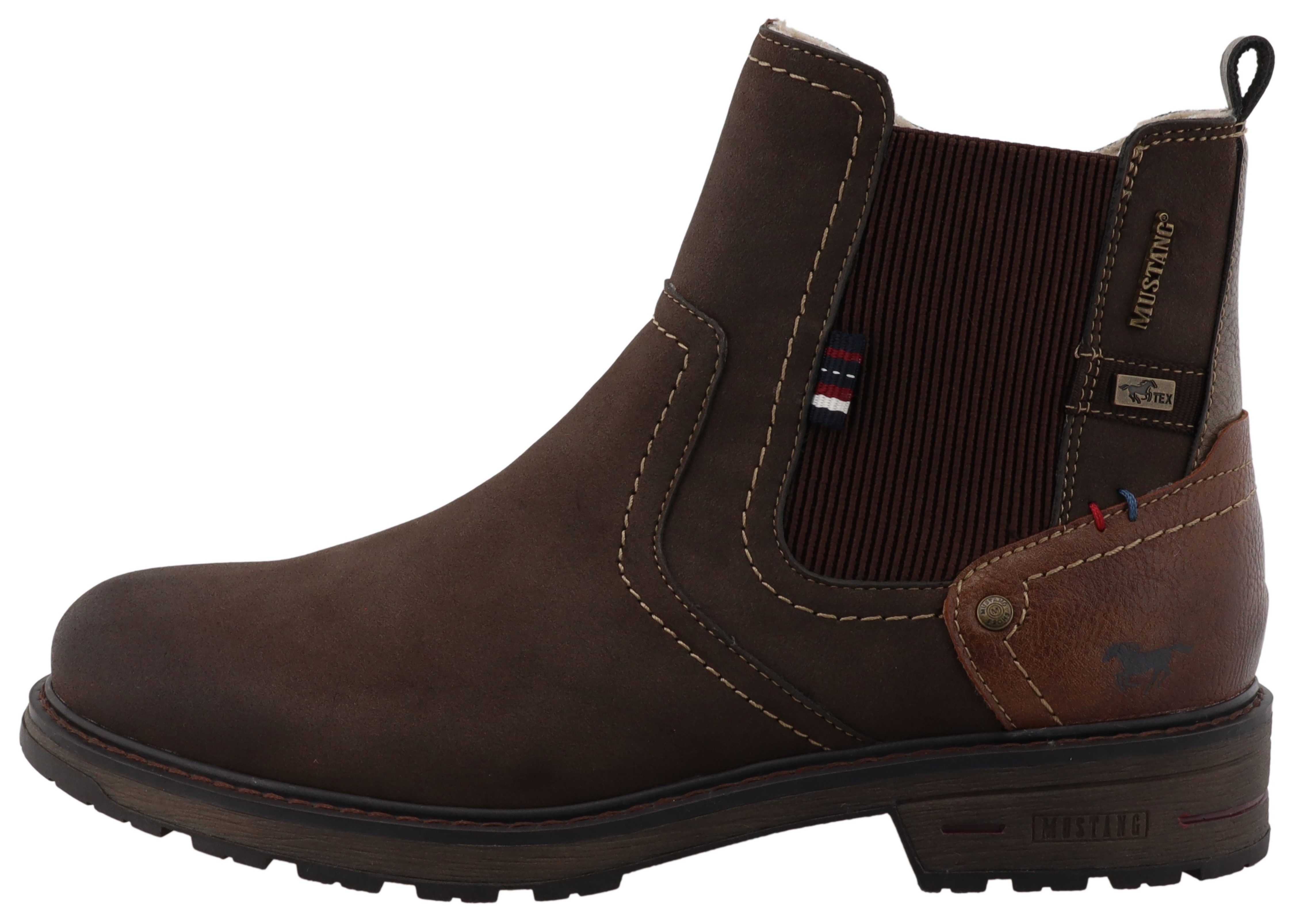 Mustang Shoes Marian Chelseaboots Stiefelette, Boots mit Warmfutter