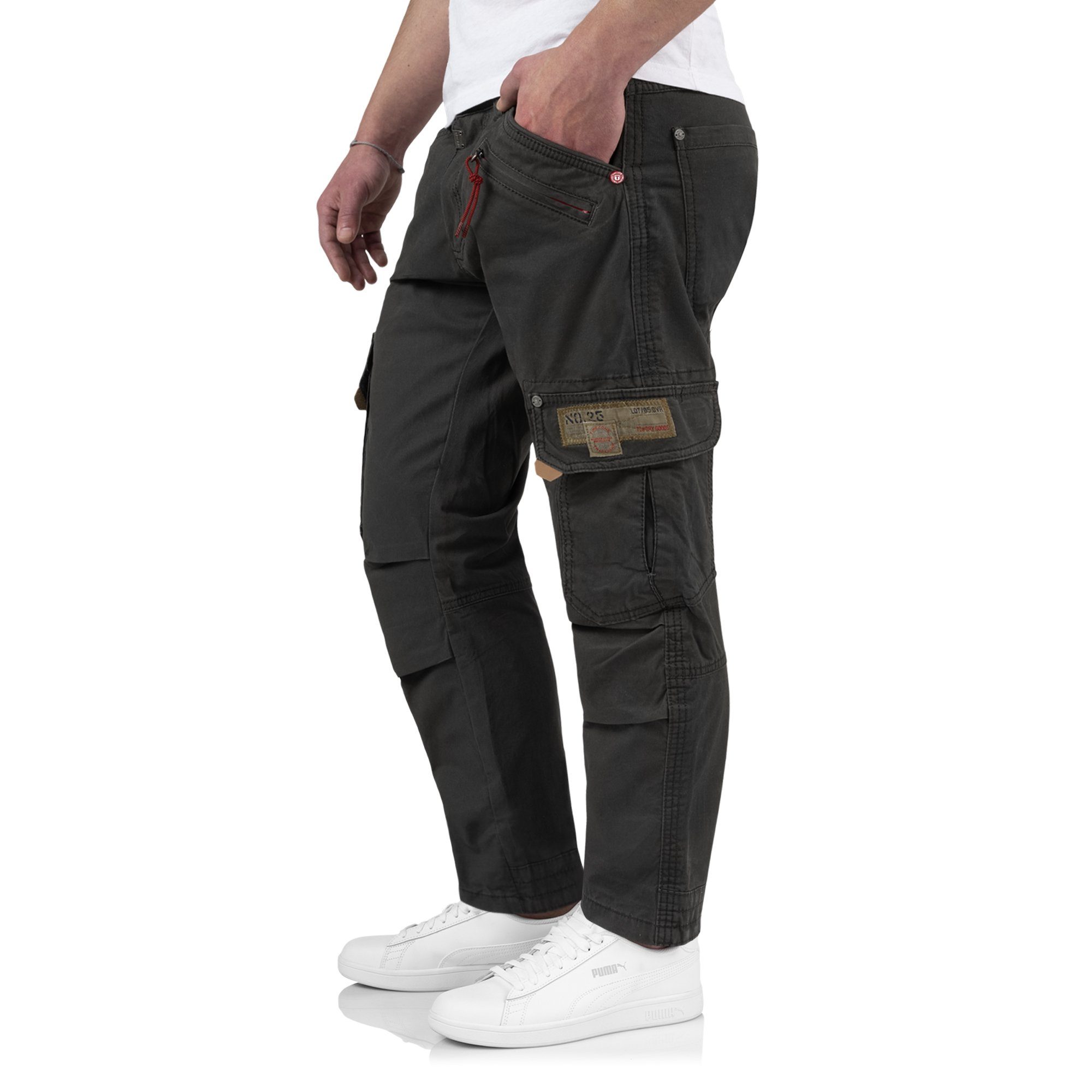 TIMEZONE Cargohose Roger verschiedene lässig Blue Farben Graphite TZ modern Cargohose