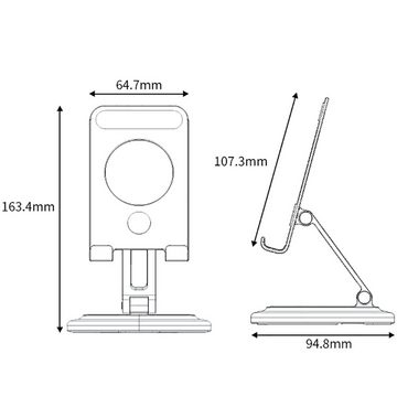 Orbeet Tablet Ständer Aluminium Verstellbar Tablet Halterung Handy-Halterung Handy-Halterung
